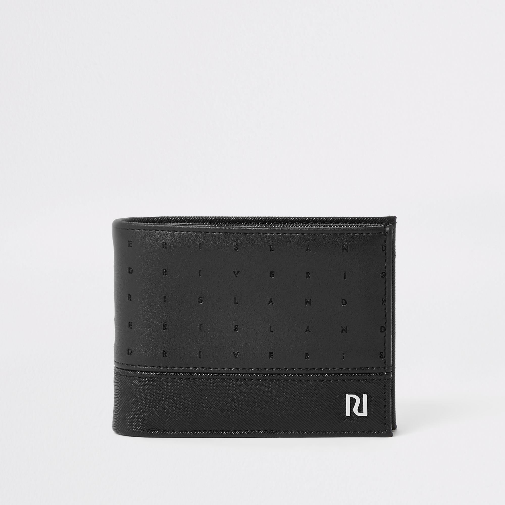River Island Black Ri Wallet in Black for Men Lyst