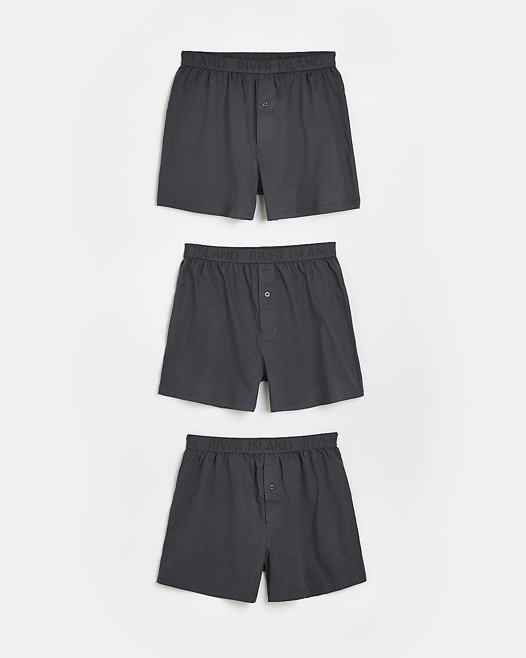 River Island Grey Multipack Ri Boxers in Grey for Men Lyst UK