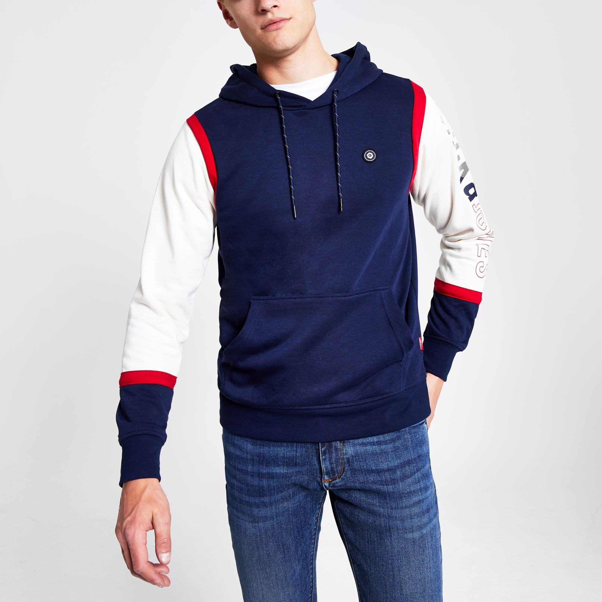 jack and jones colorblock hoodie