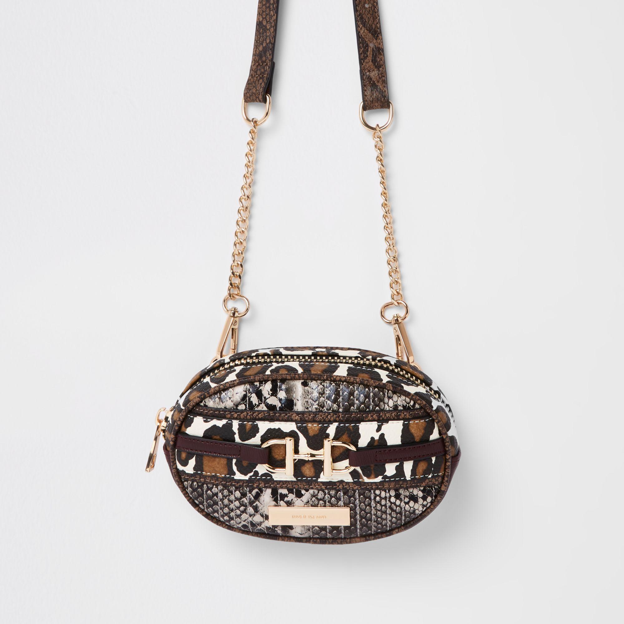 animal print bum bag