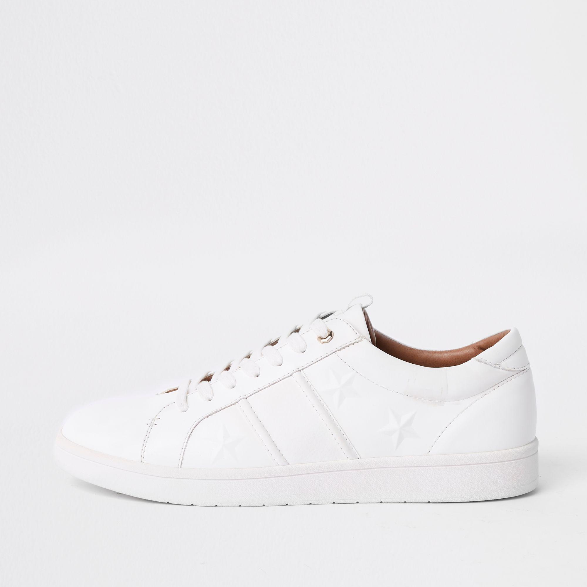 river island white shoes