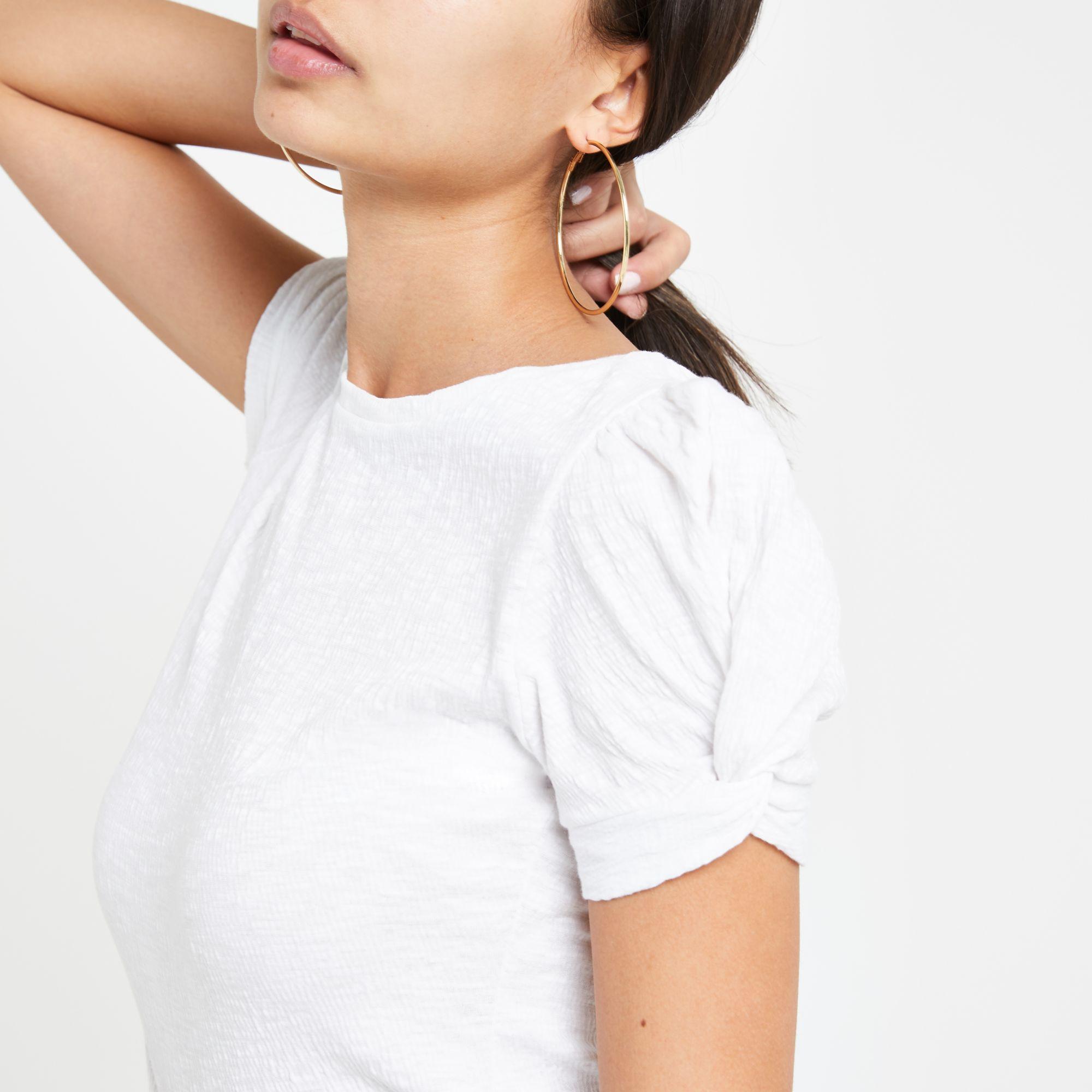 puff sleeve tee shirts