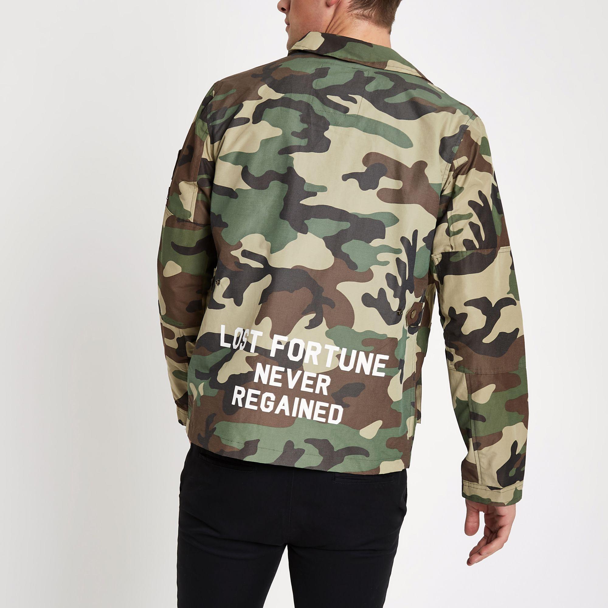 jack jones camo jacket