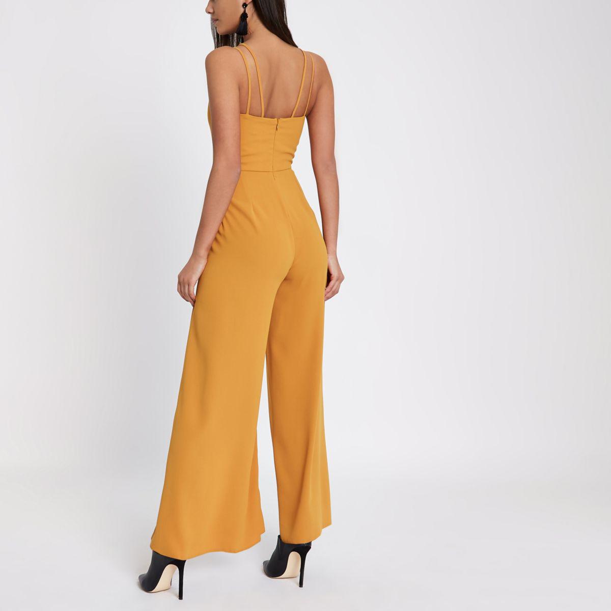 wide leg cami jumpsuit