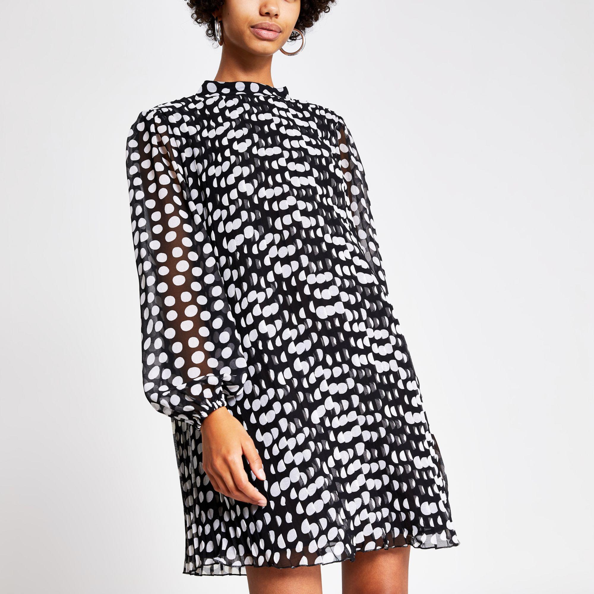 river island polka dress