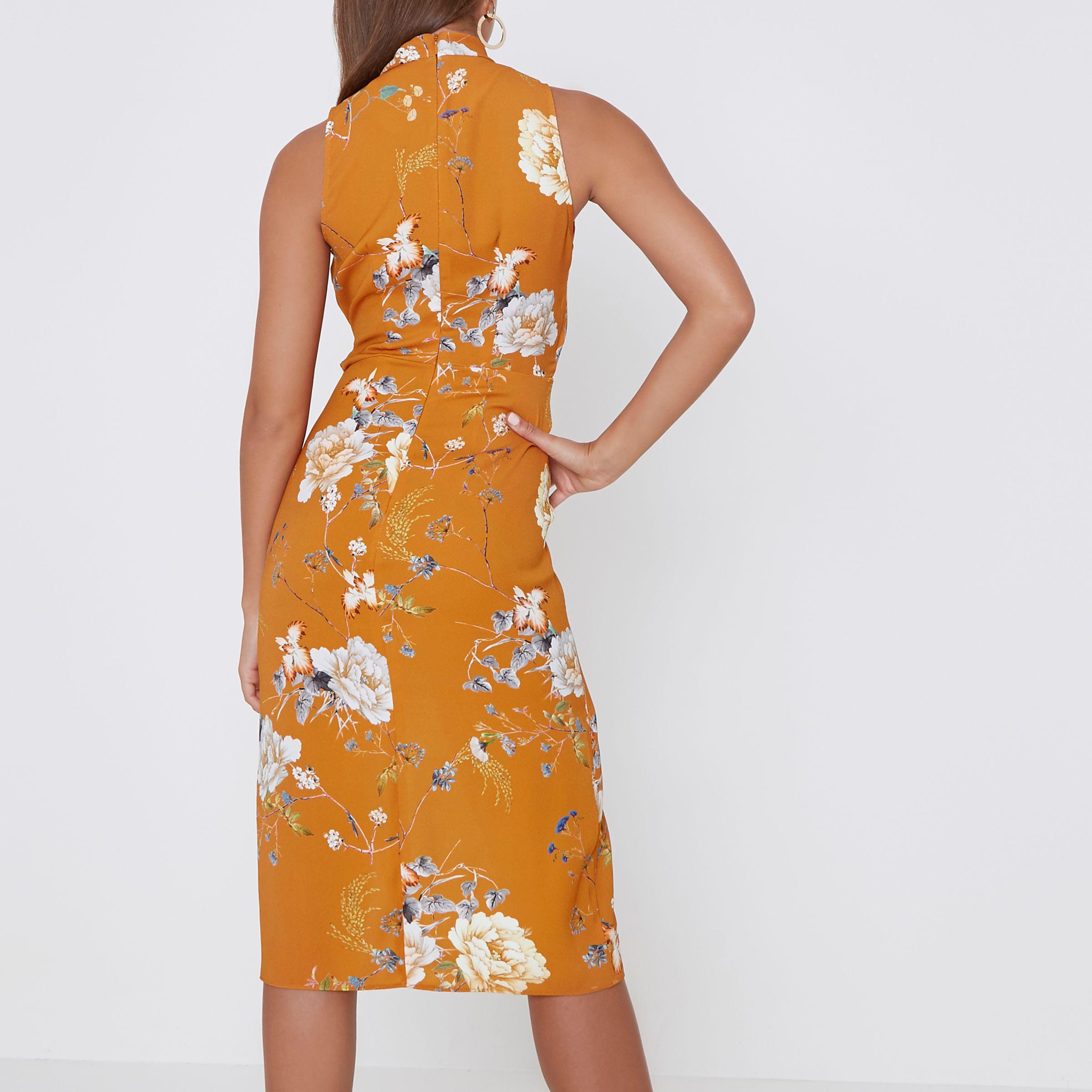 river island orange dress Big sale 