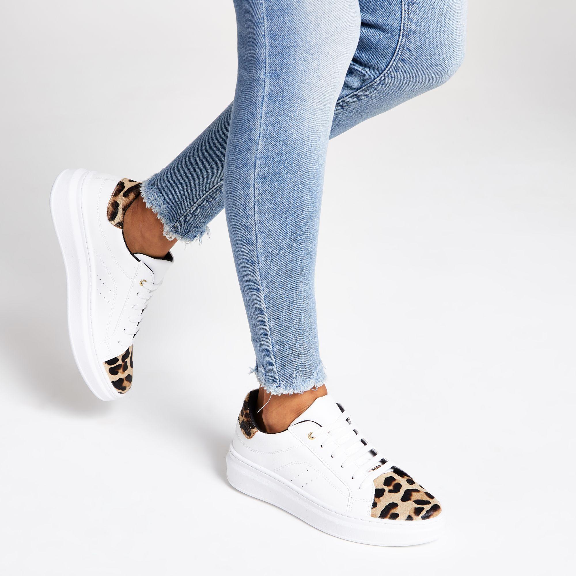 River Island Leopard Print Lace-up 