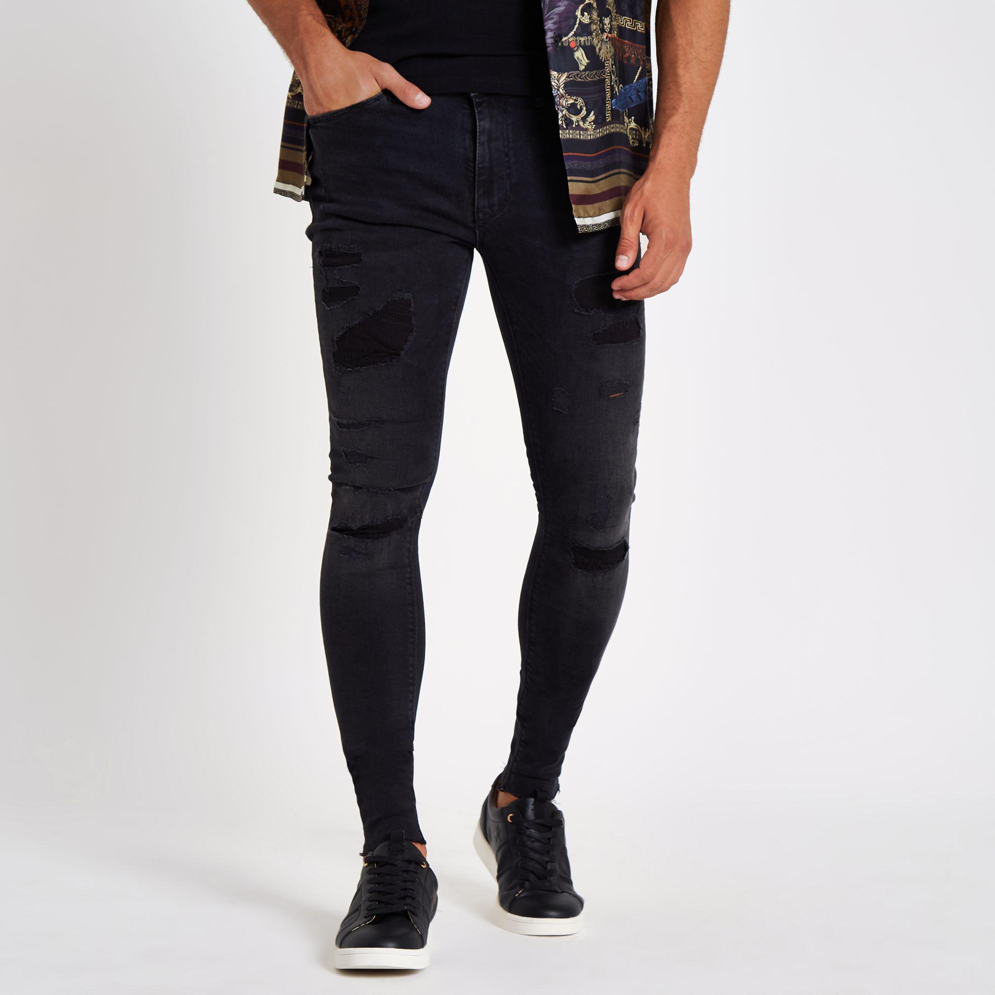 black ollie spray on skinny jeans