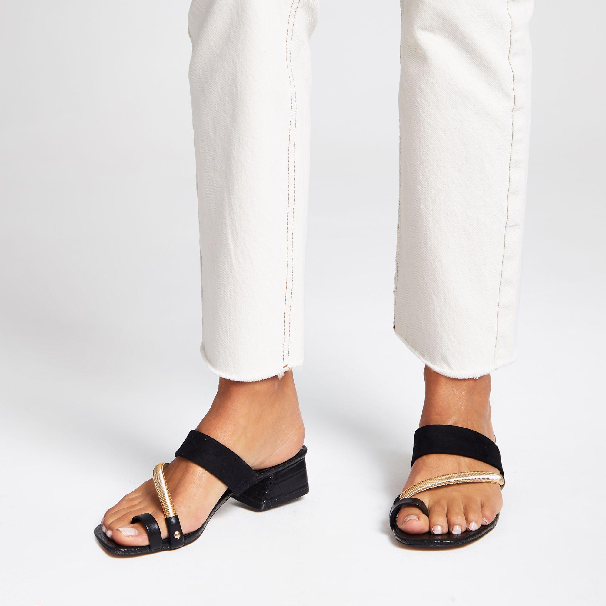 river island toe post sandals