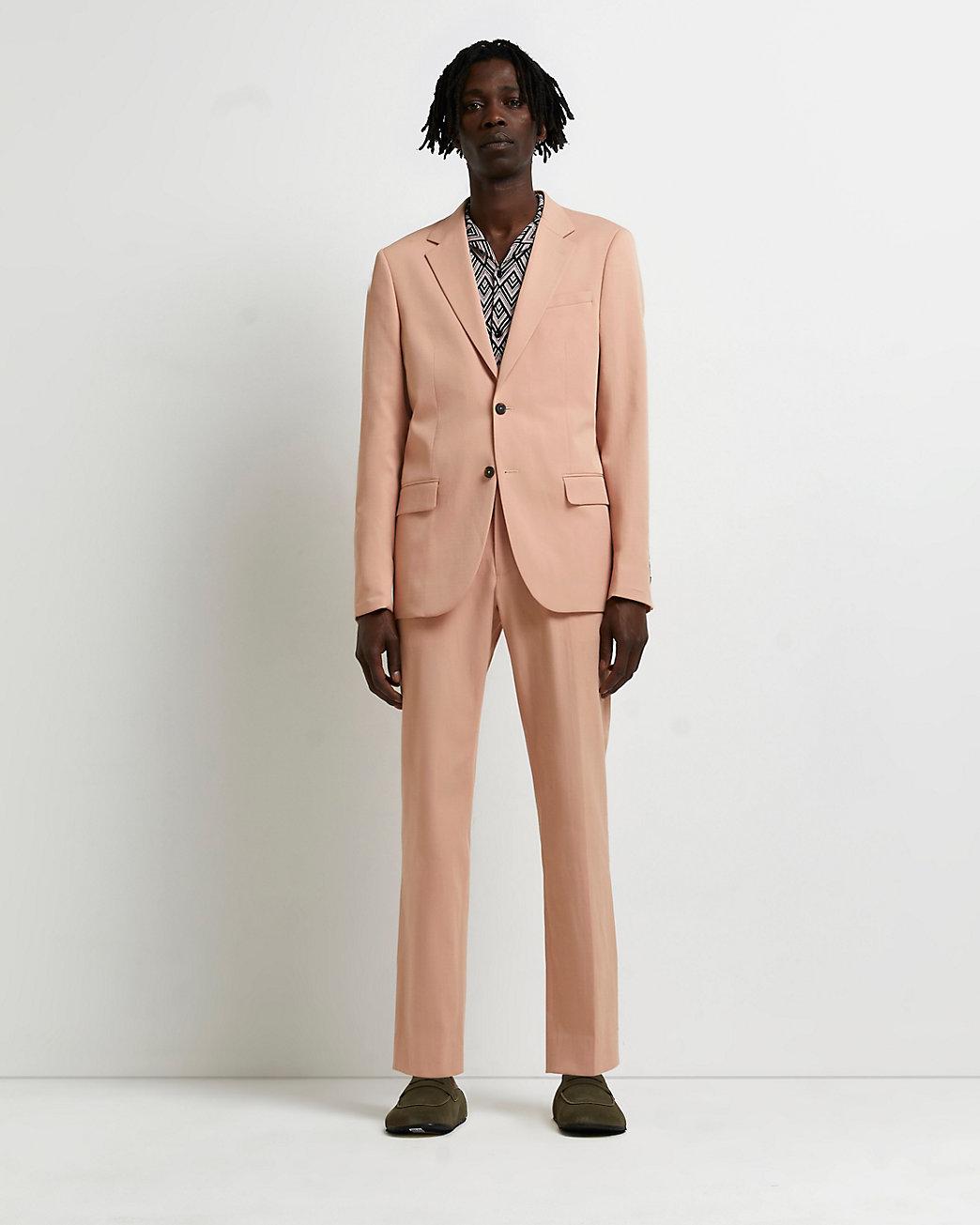 River Island Slim Fit Suit Trousers in 