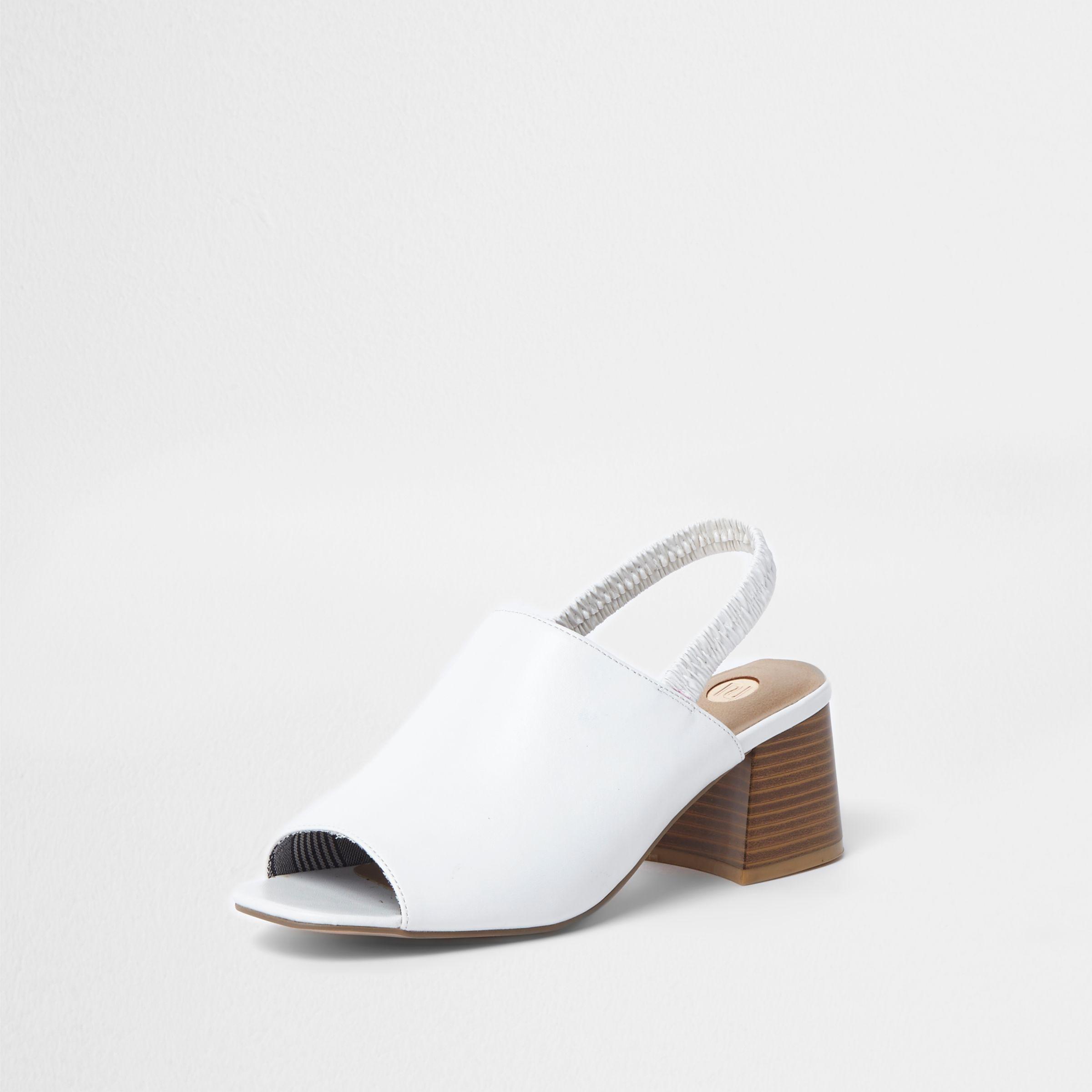river island white mules