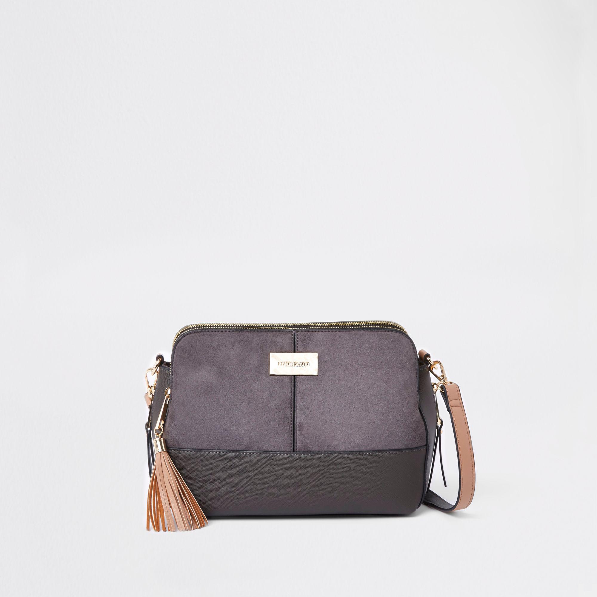 grey cross body handbags