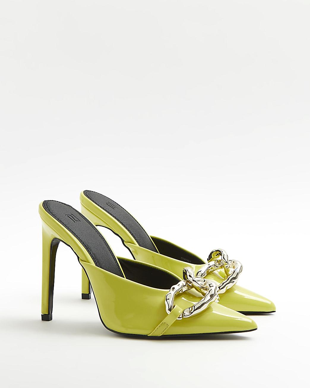 yellow lime heels