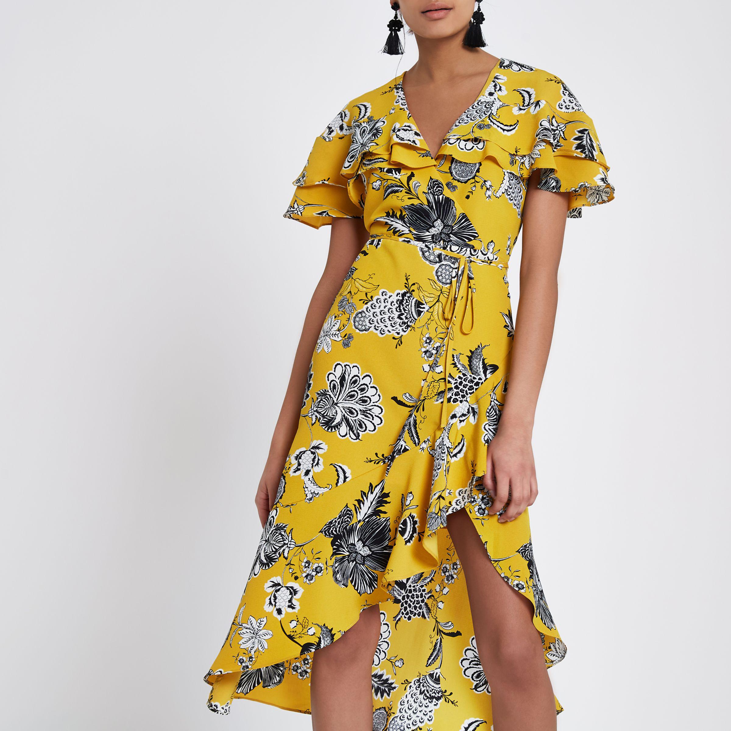 Buy > river island yellow dress > in stock