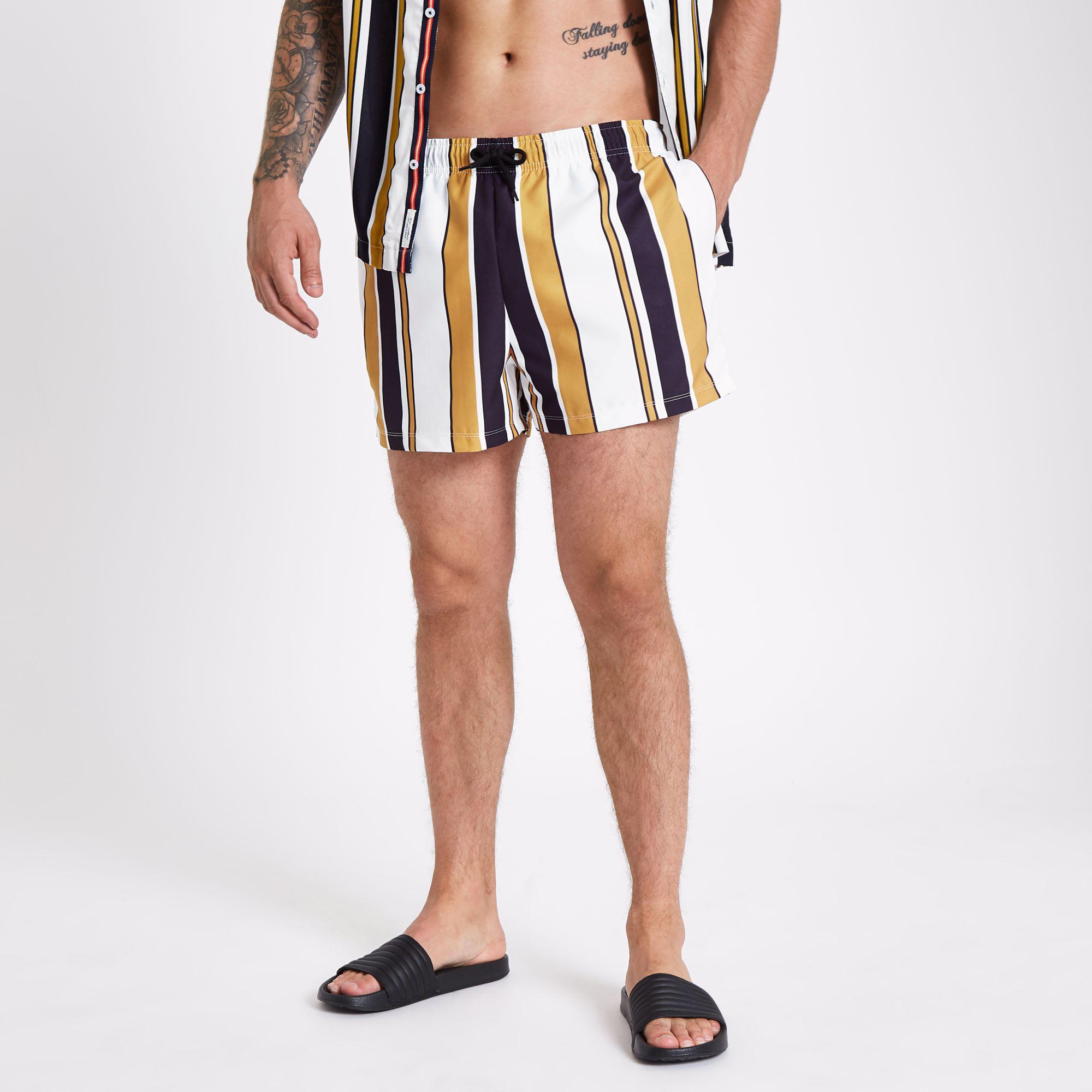 skinny fit swim shorts