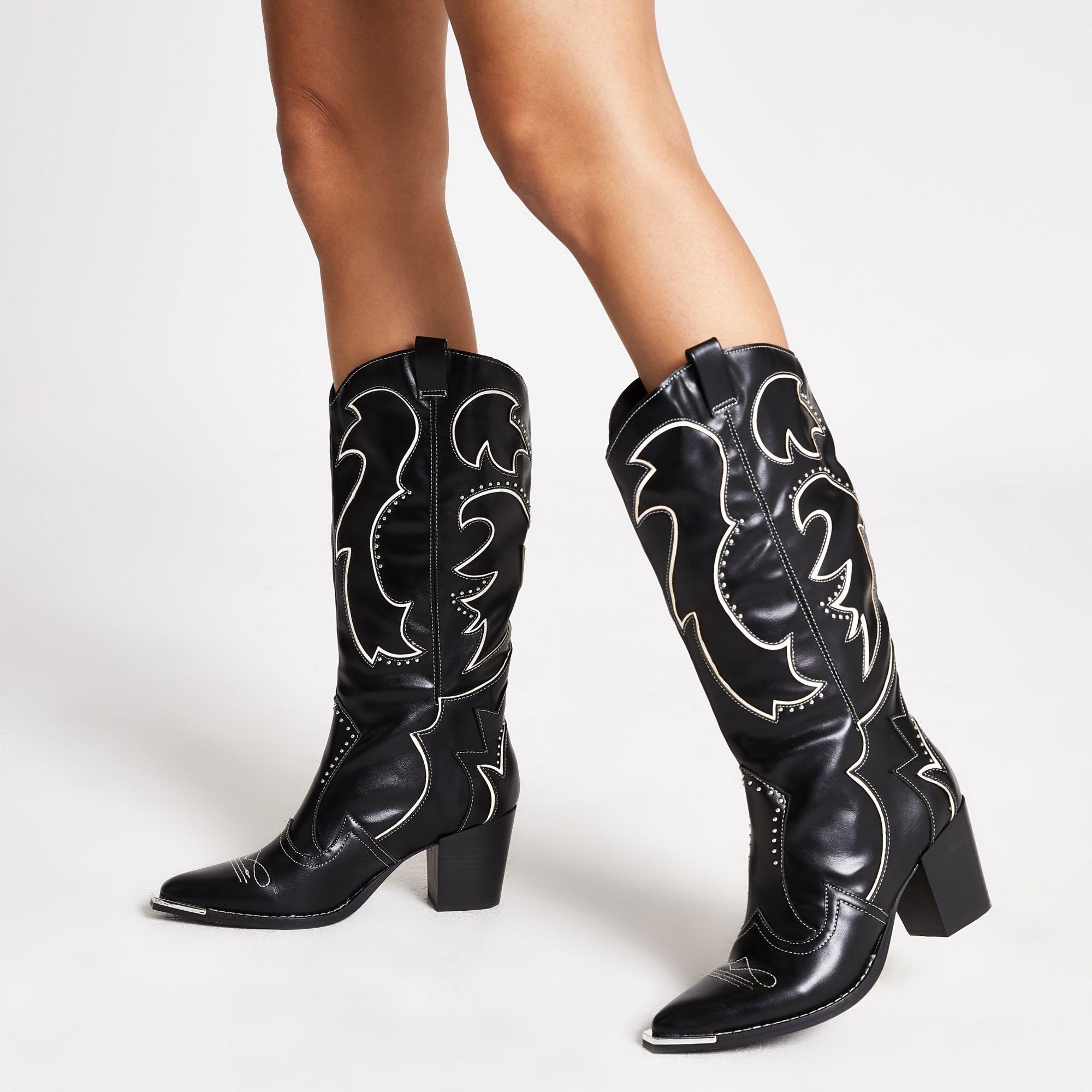 river island cowboy boots
