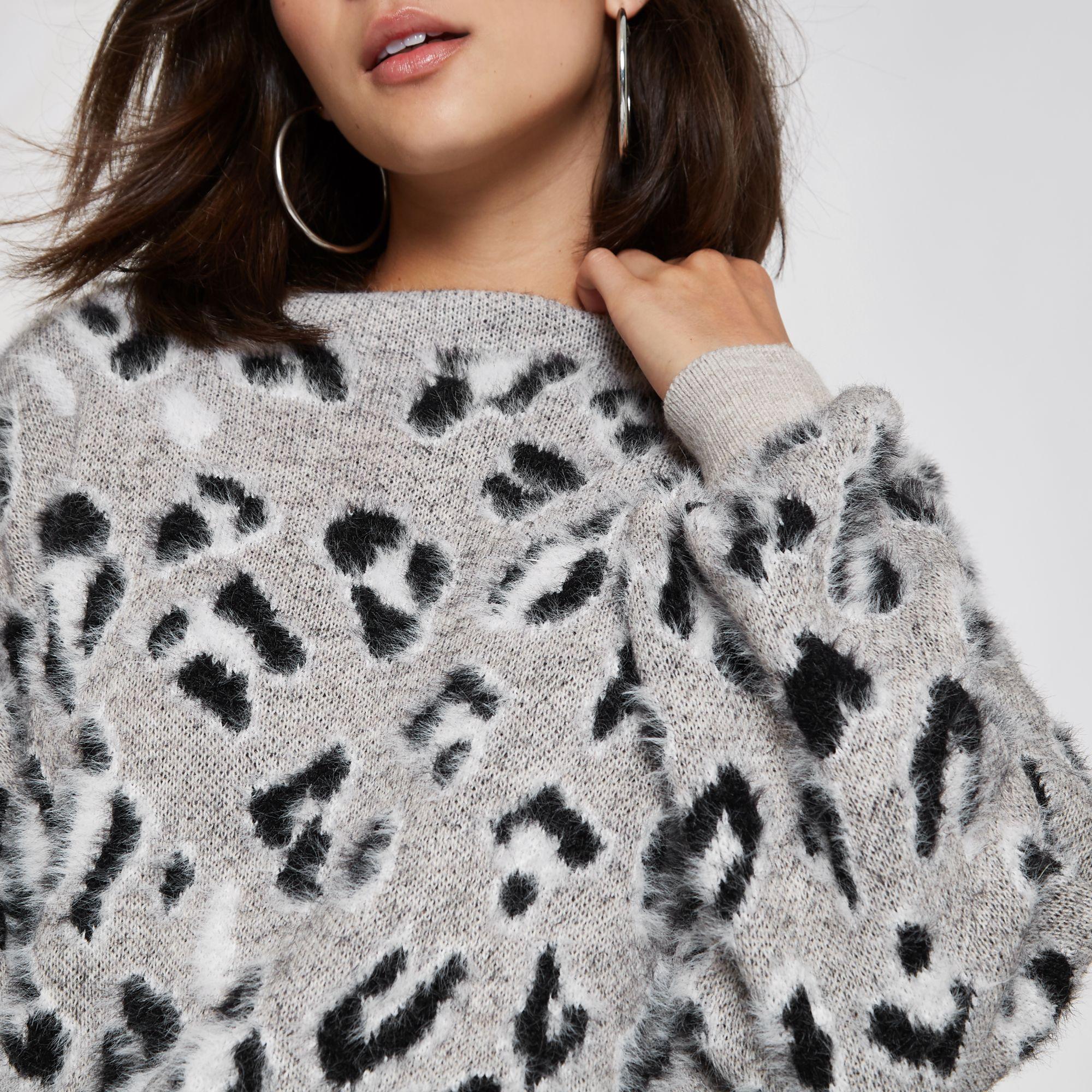 River island leopard print jumper Clearance