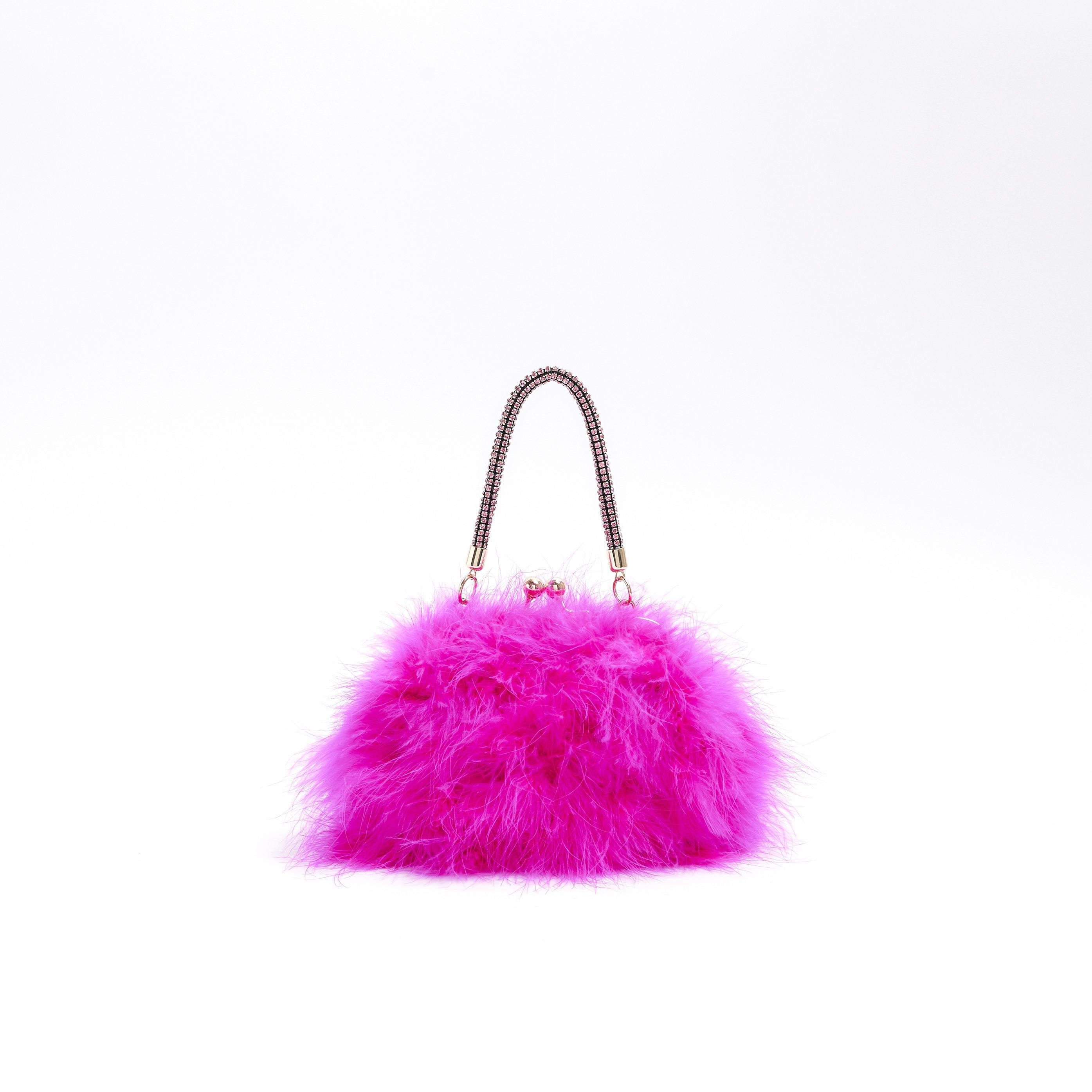 River Island Pink Feather Diamante Cross Body Bag Lyst Canada