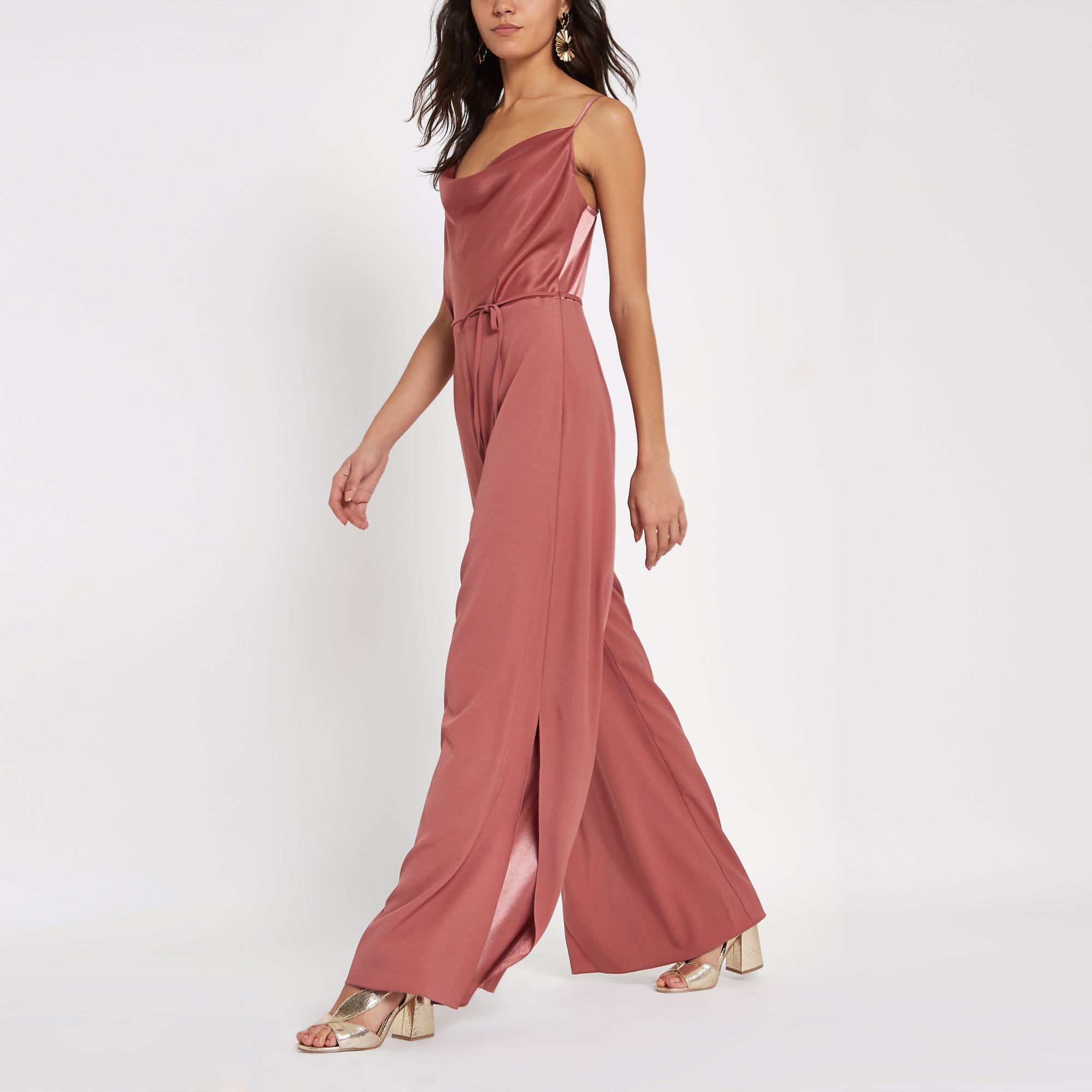 river island jumpsuit pink