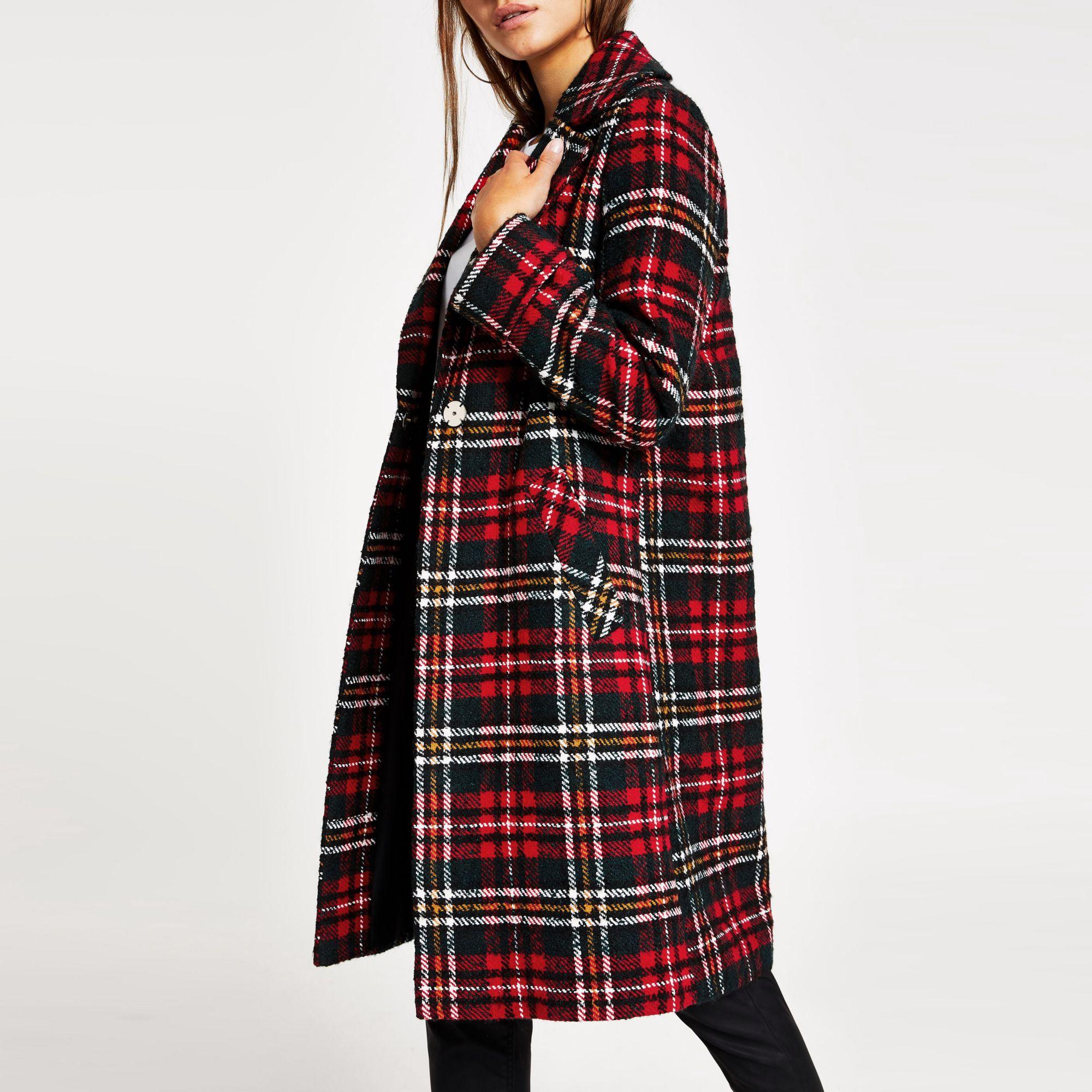 red longline coat