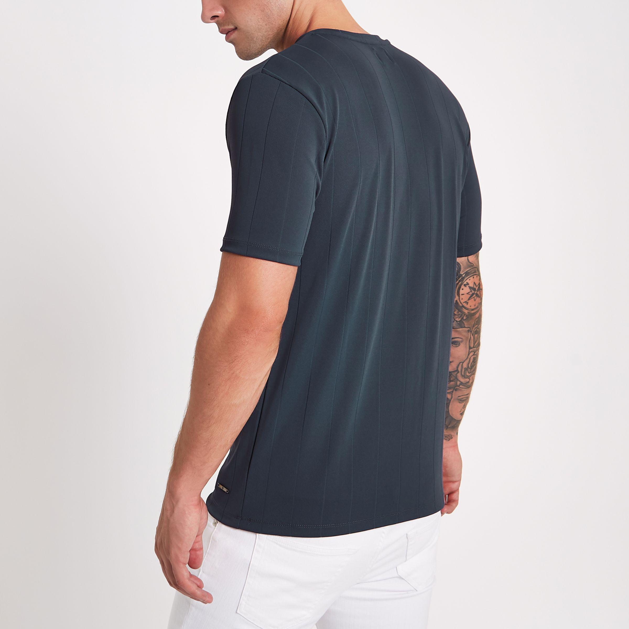 river island muscle fit t shirt