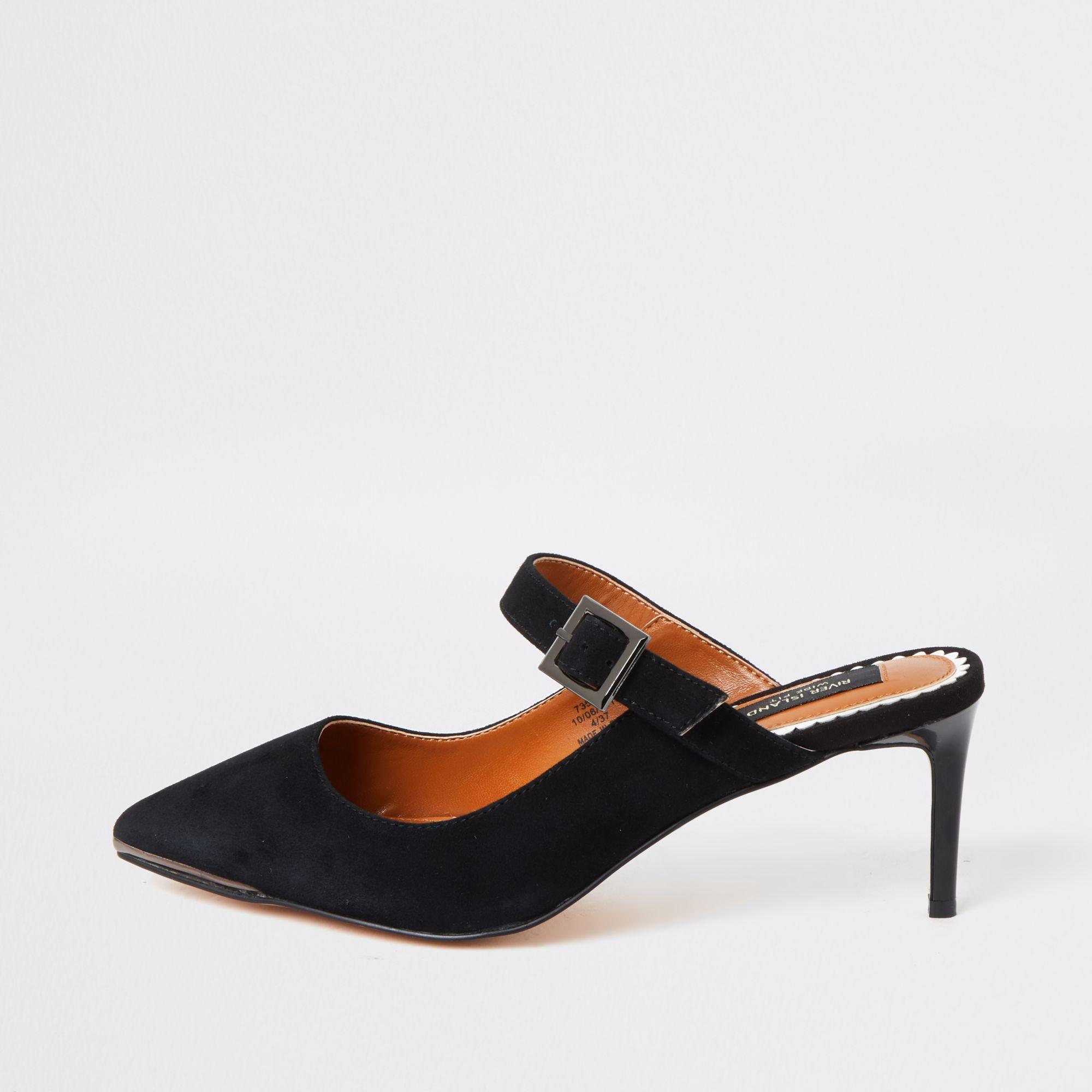 river island mules flat