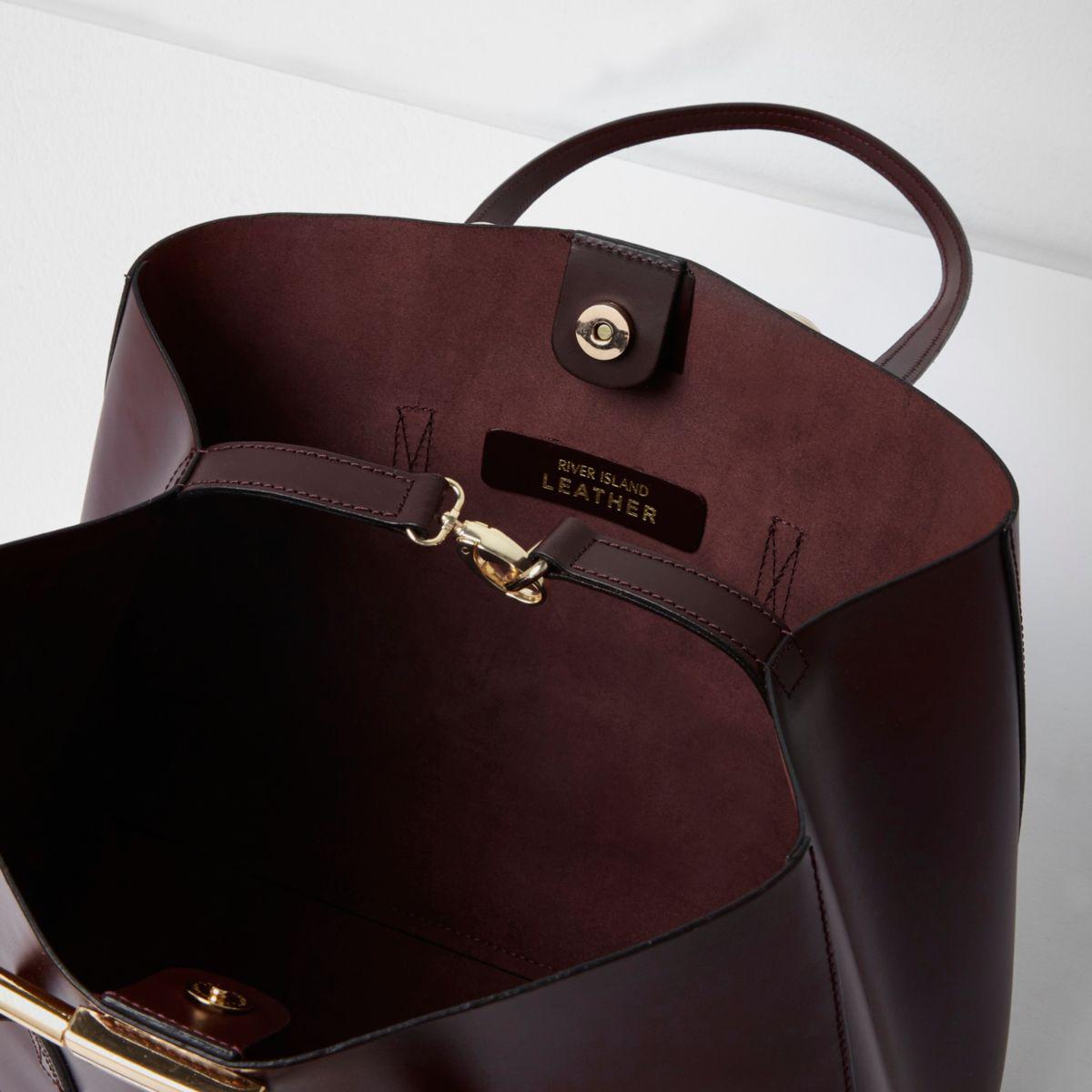 river island burgundy bolsa