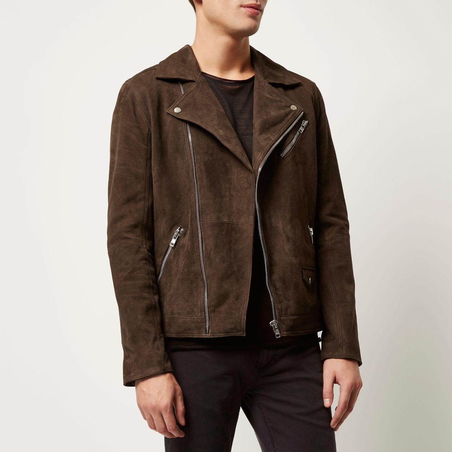dark brown suede jacket