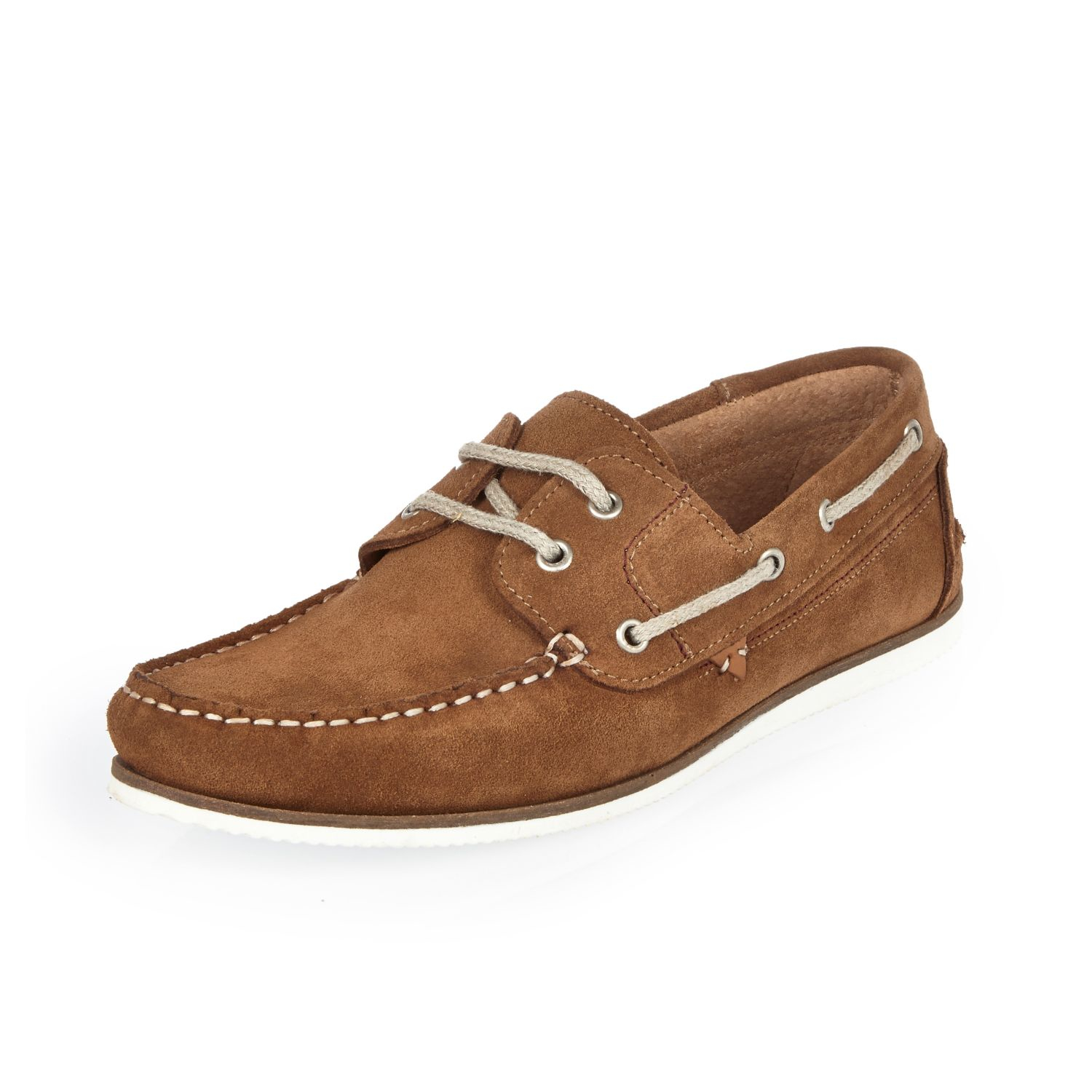 mens tan boat shoes