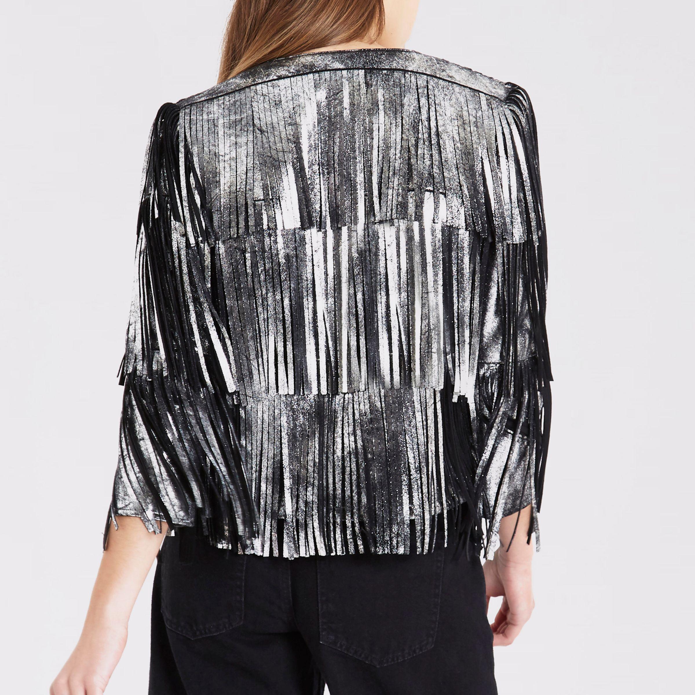 silver tassel jacket
