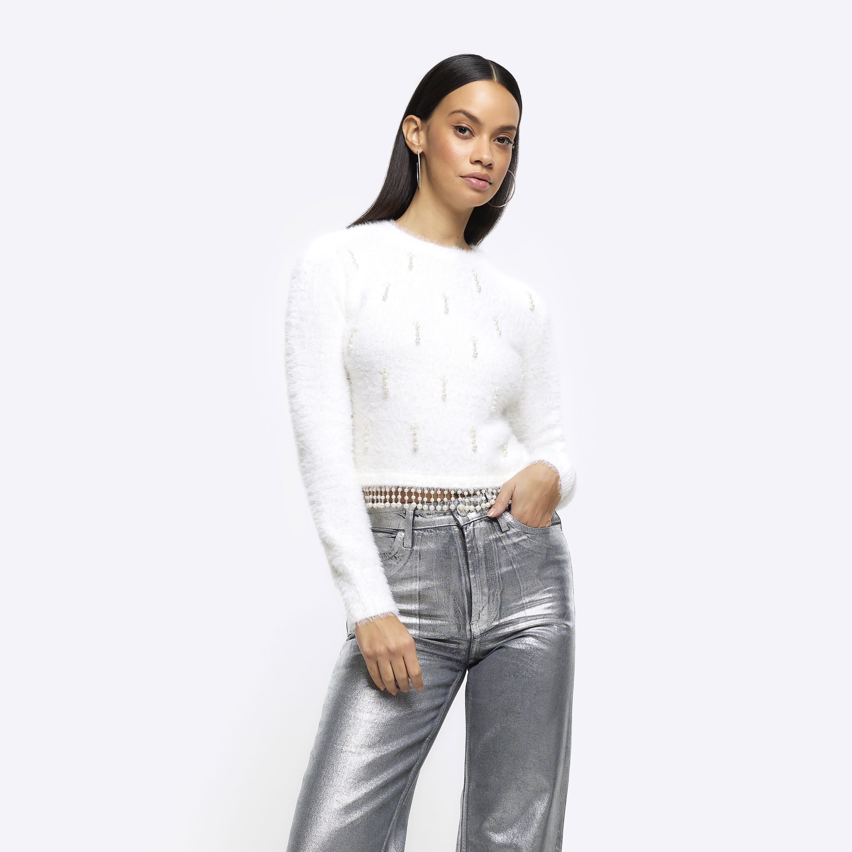 River island shop rainbow jumper