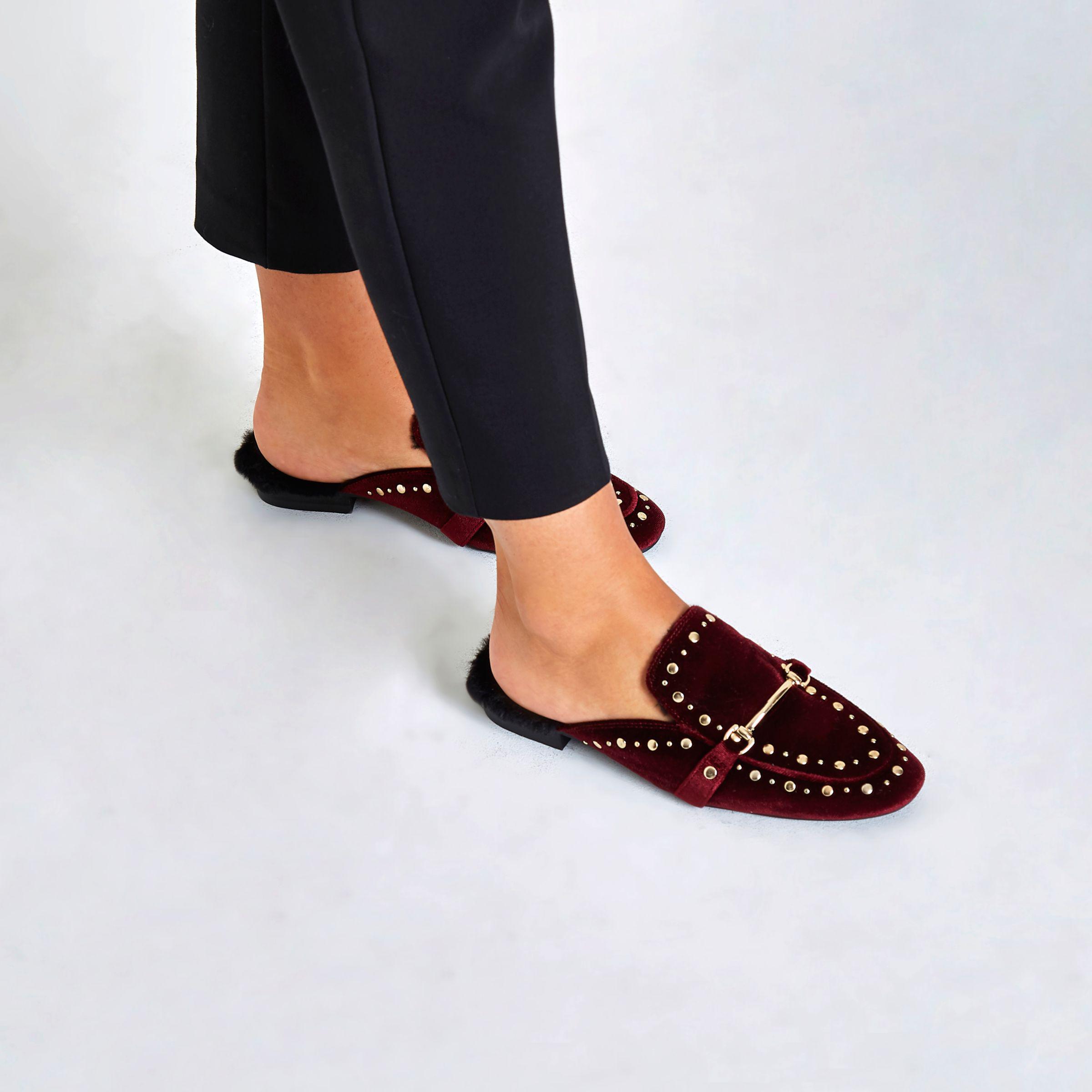 river island backless loafers