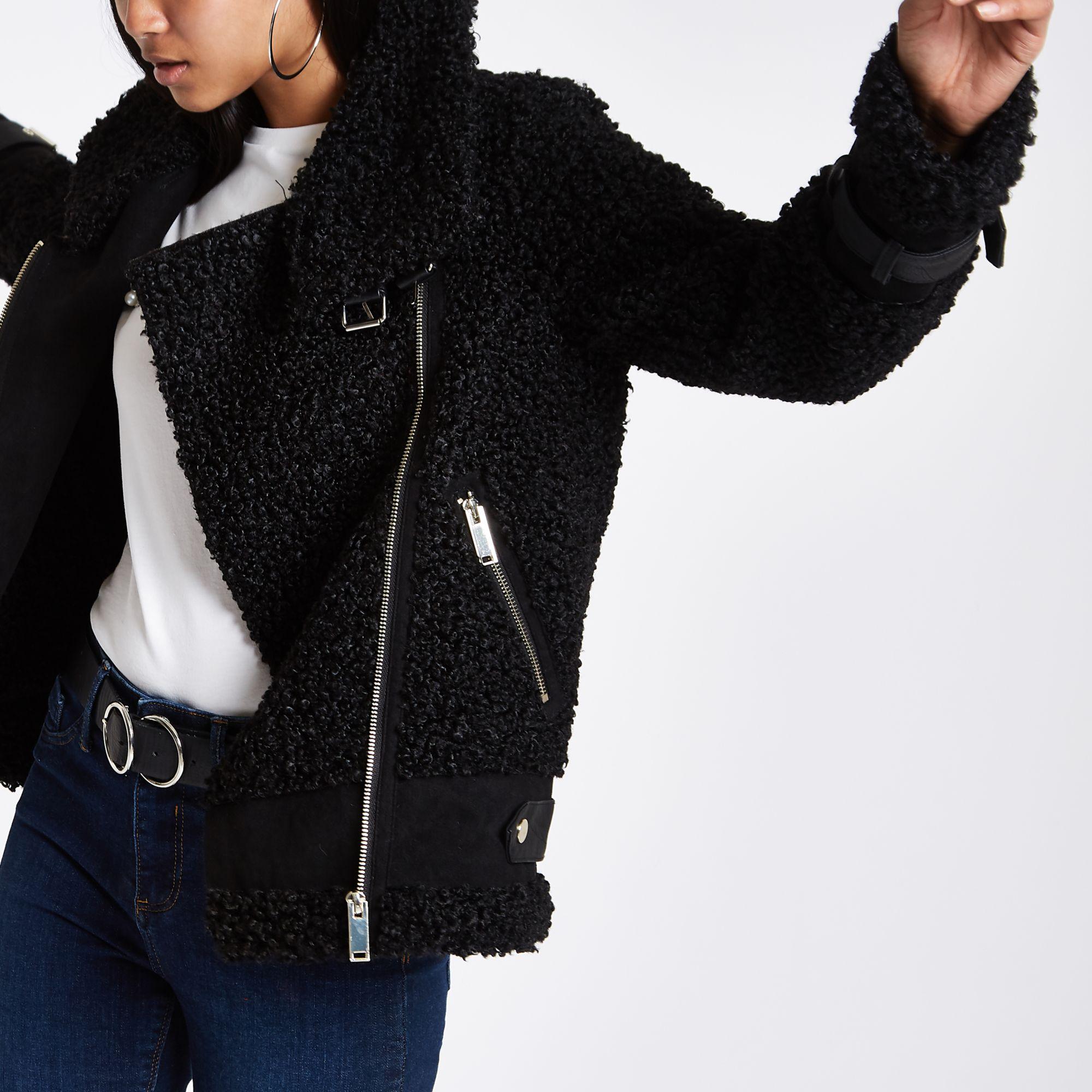 borg jacket river island