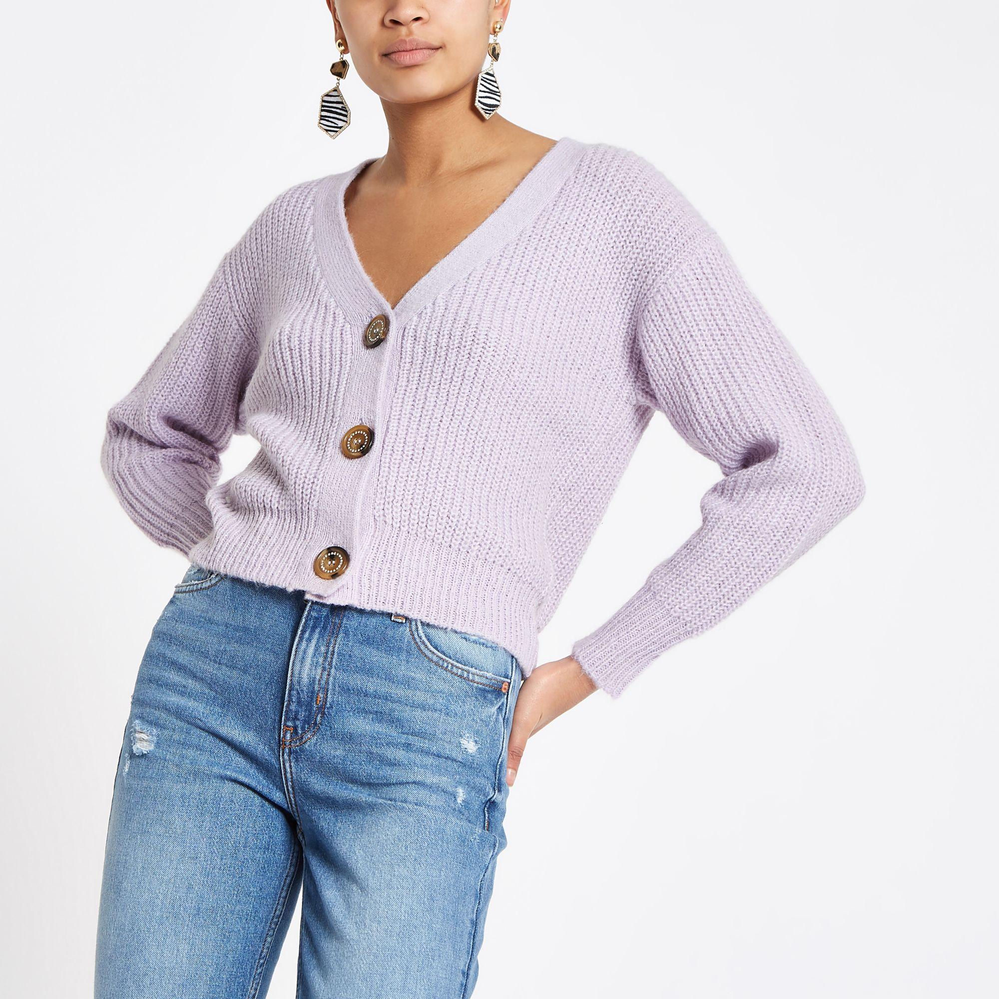 river island lilac cardigan