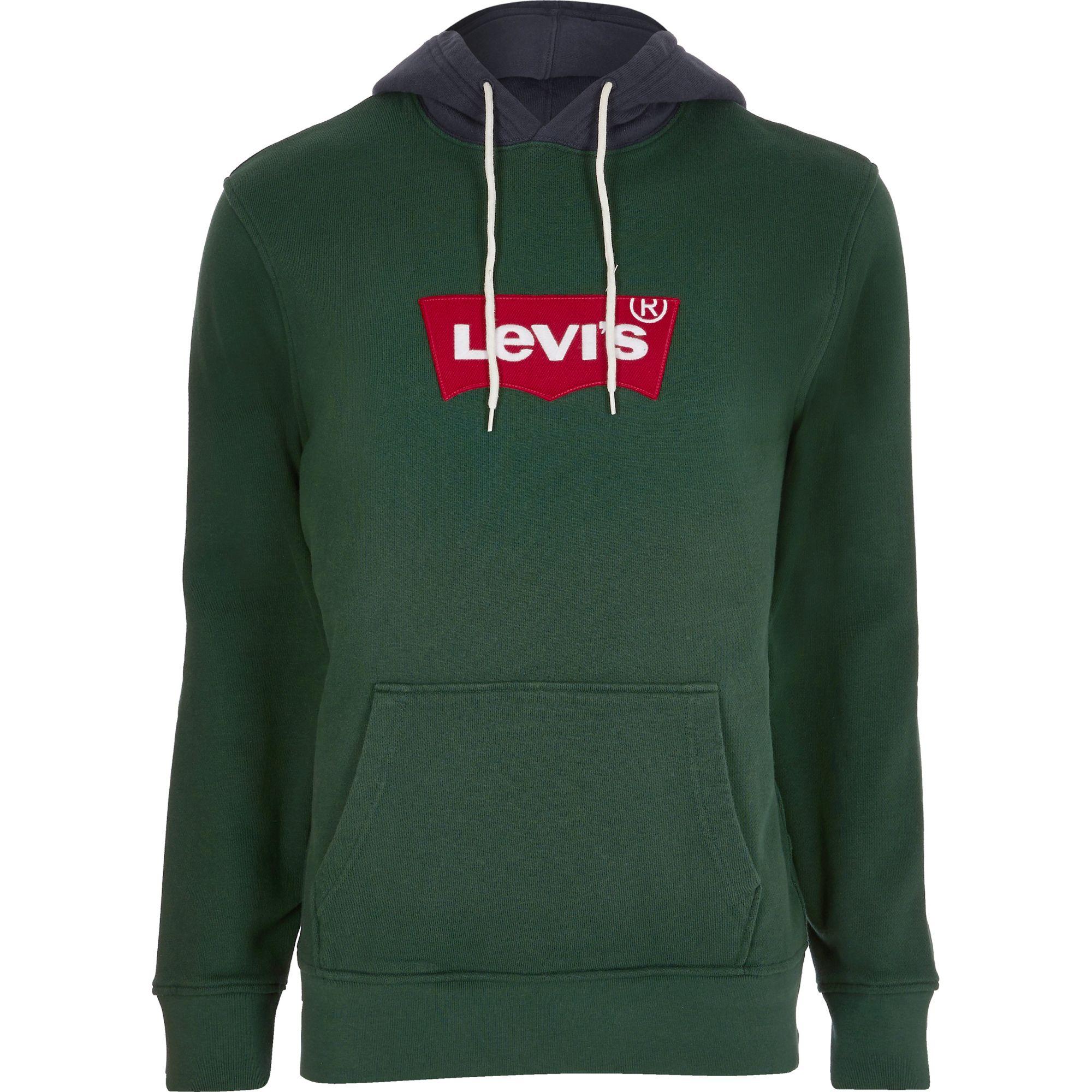 Dark Green Levi's Men's Full Zip Hoodie 196250028. Dark Green Levi's Men's Full Zip Hoodie 196250028.
