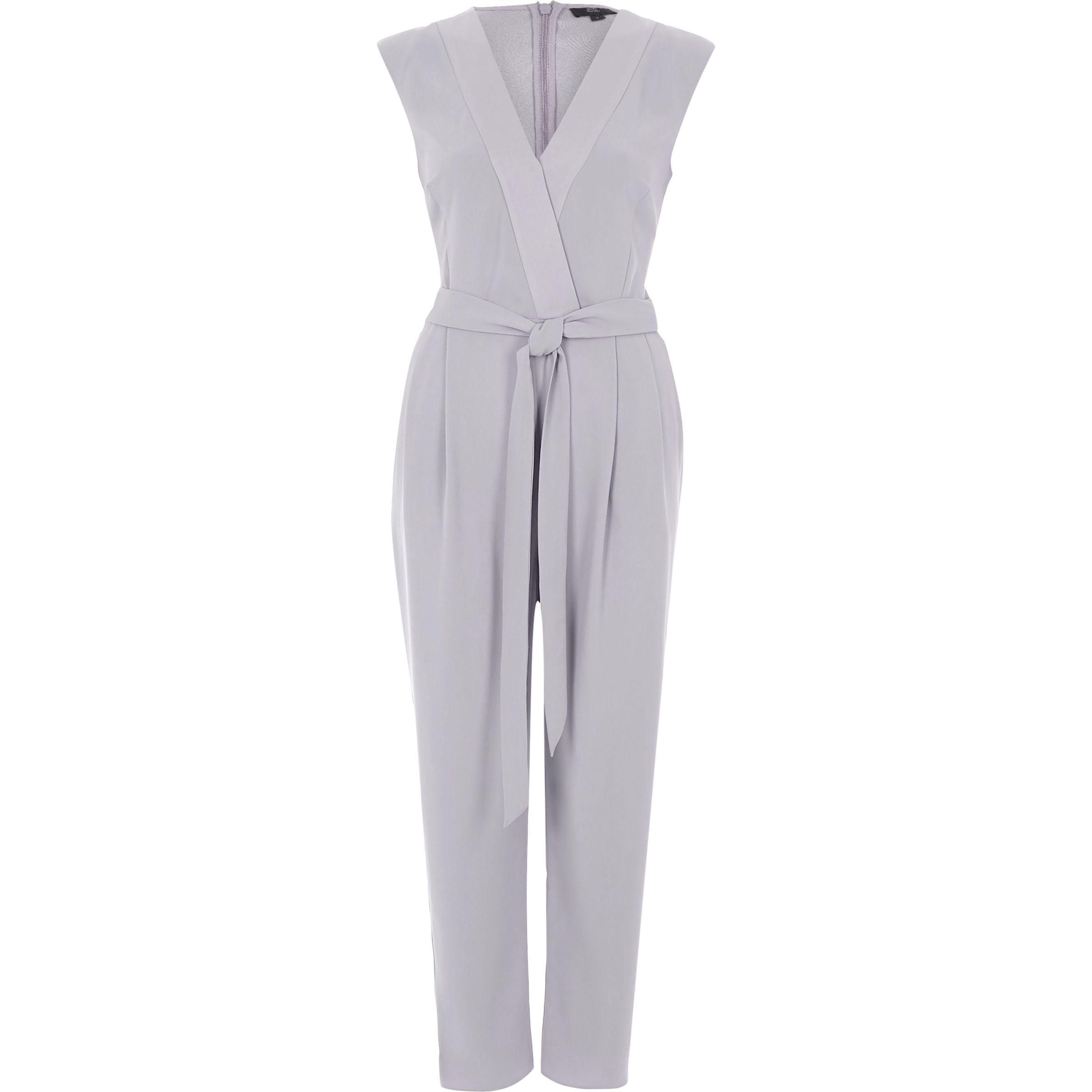 light gray jumpsuit