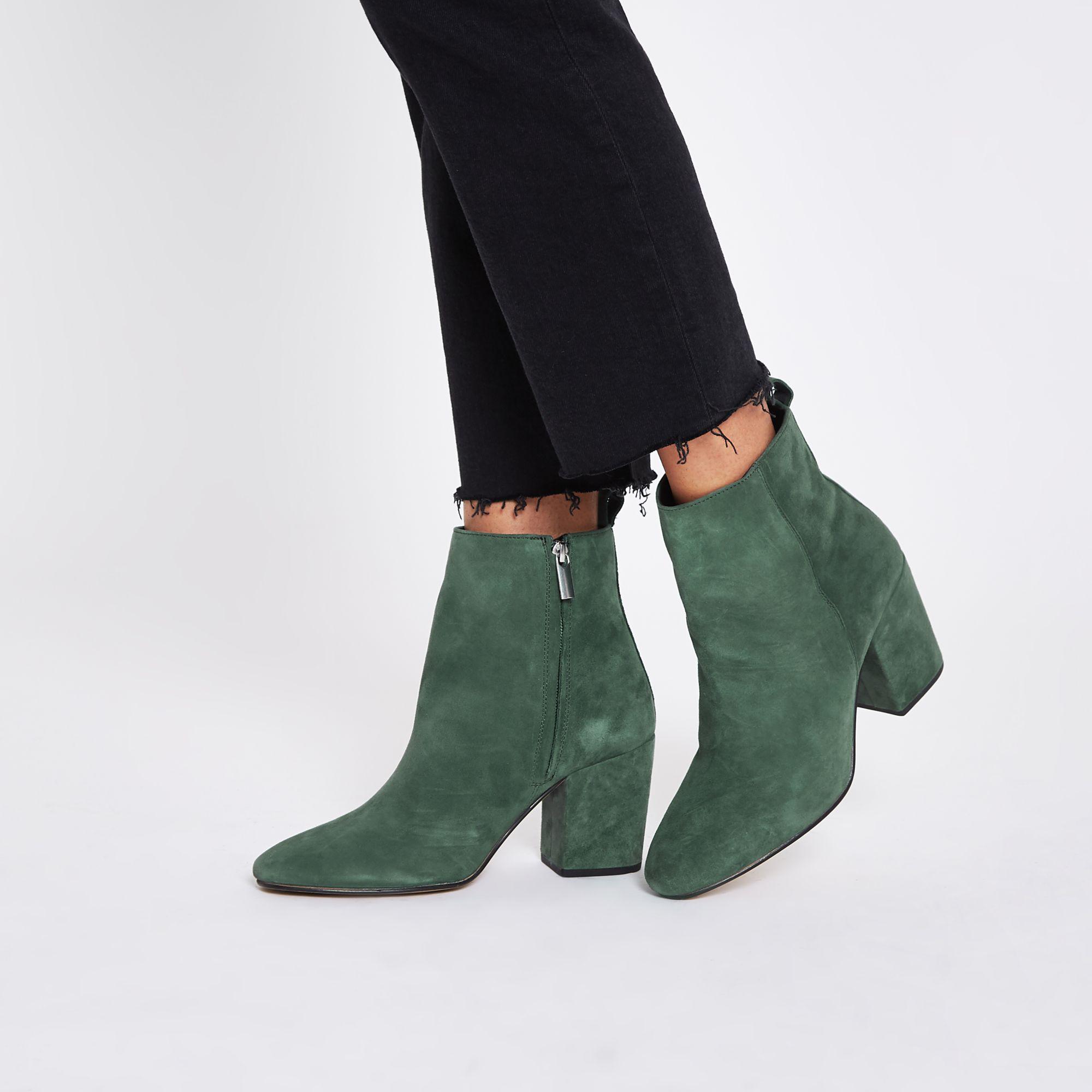 river island green boots