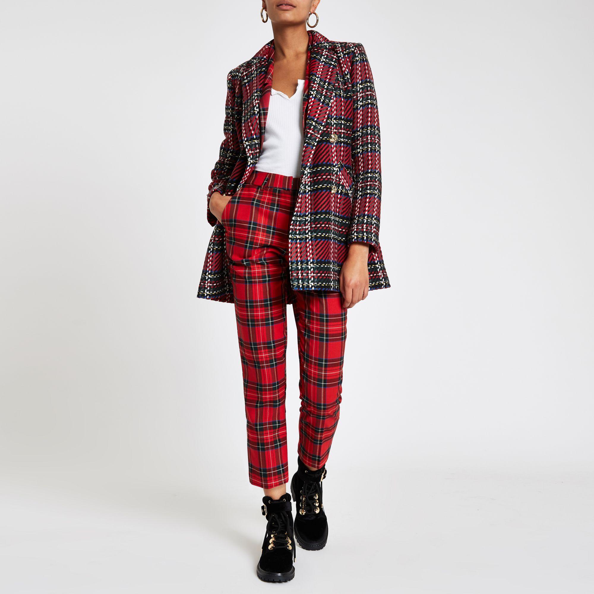 river island check jacket