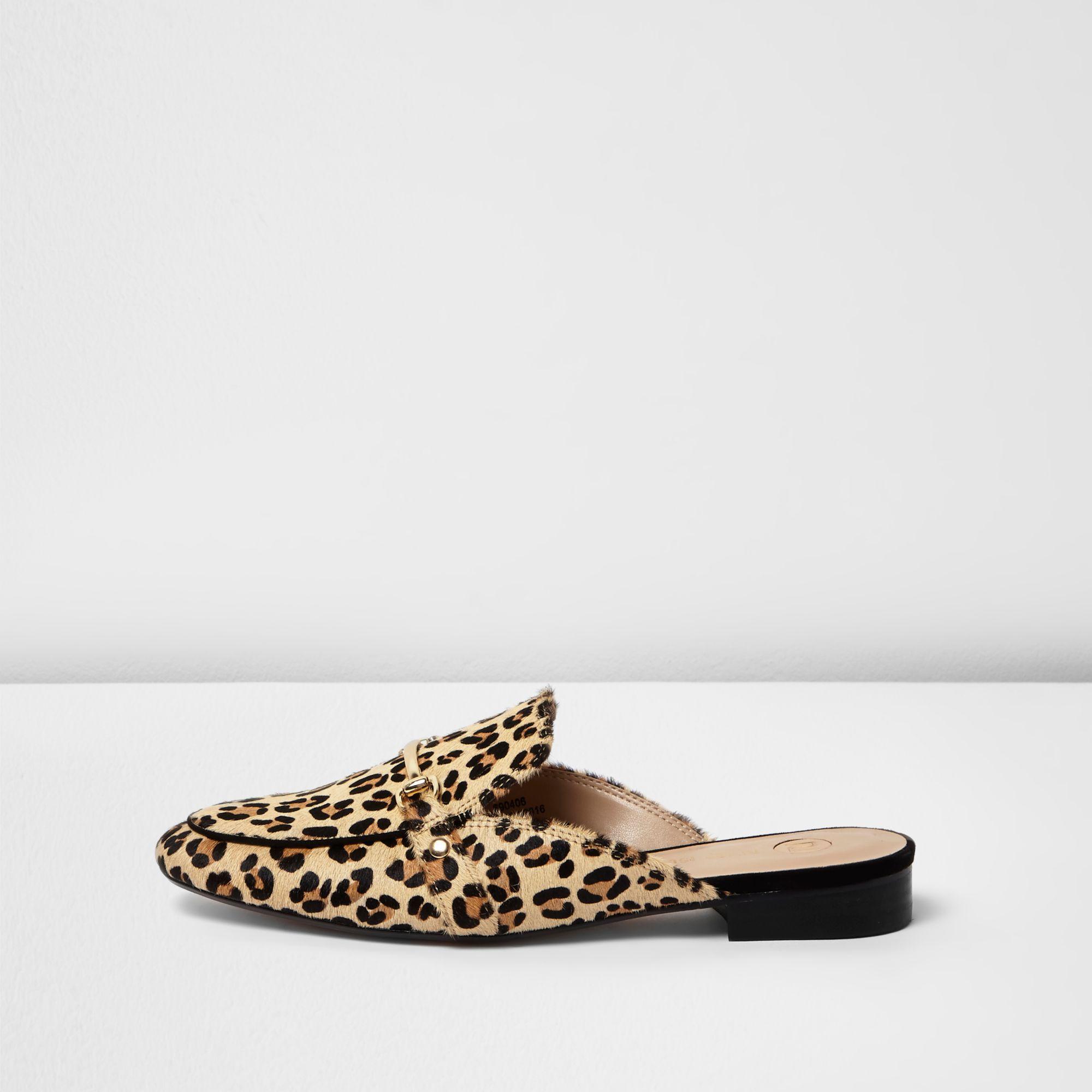river island backless loafers