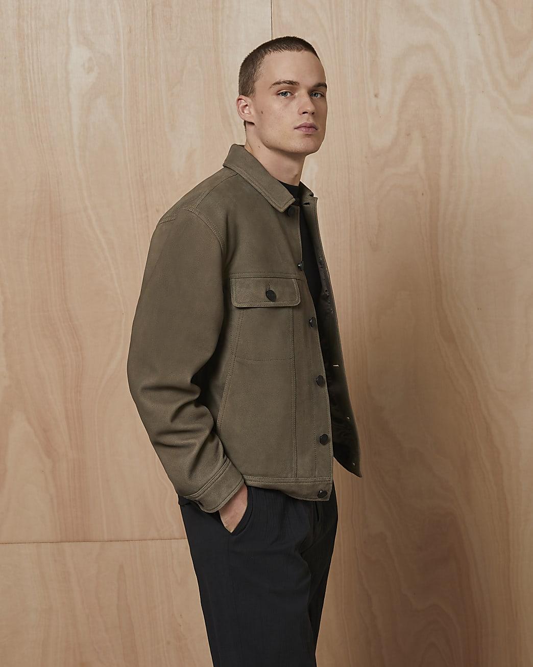 River Island Khaki Ri Studio Suede 