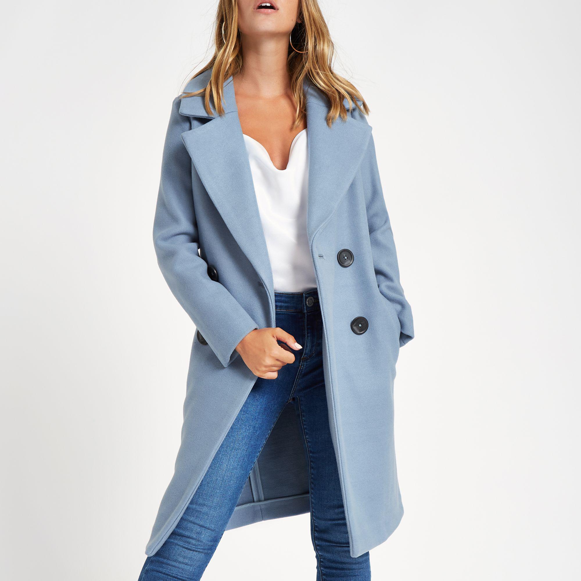 petite blue coat