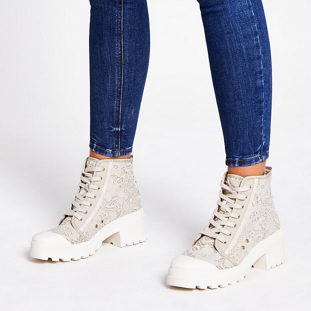 miu miu leather platform pumps