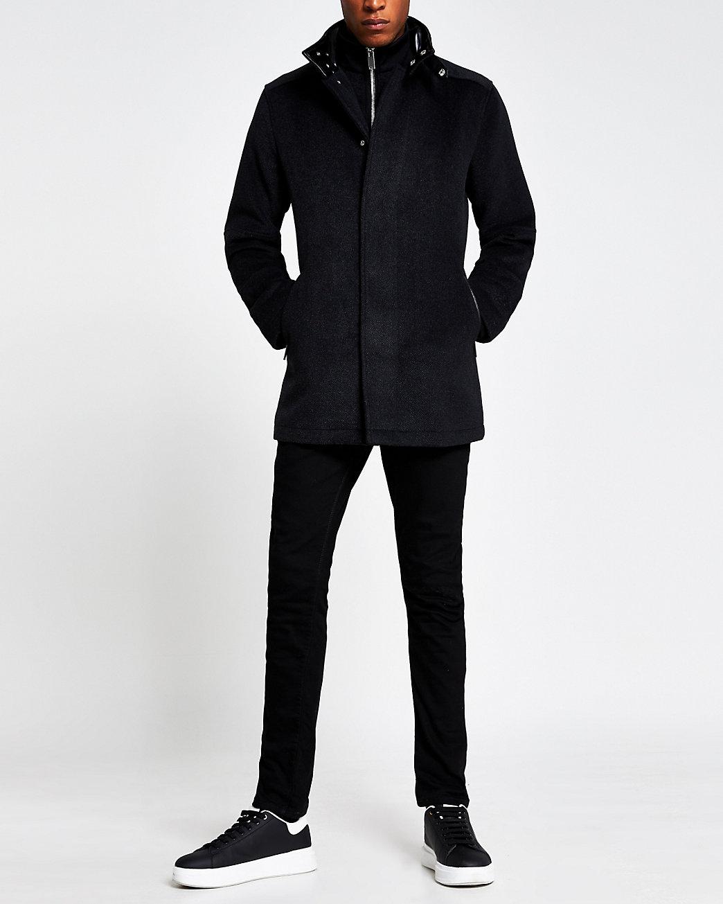 river island wool coat