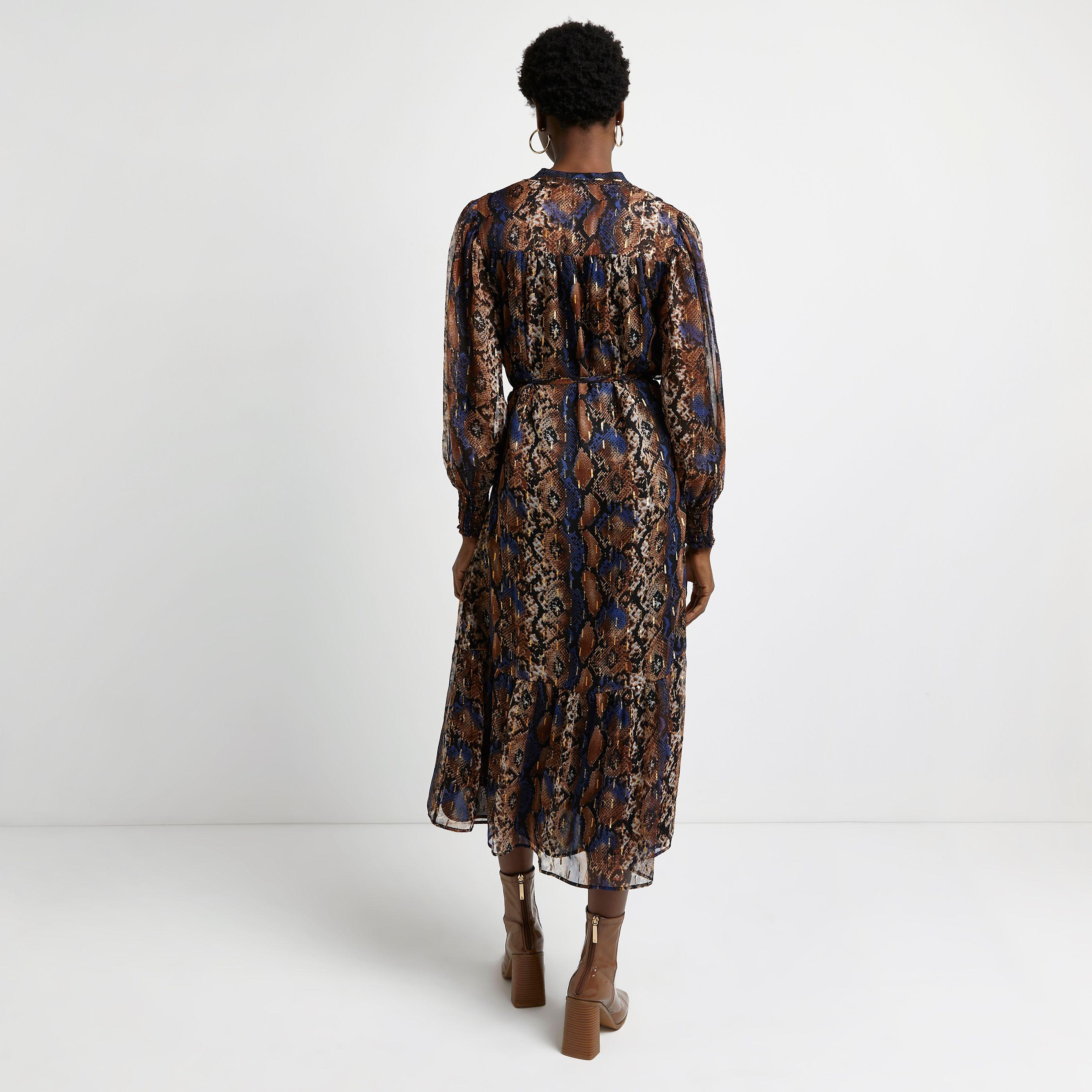 River island snake dress on sale