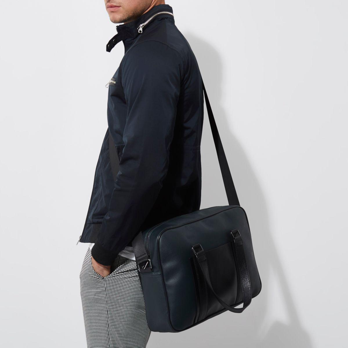 river island messenger bag mens