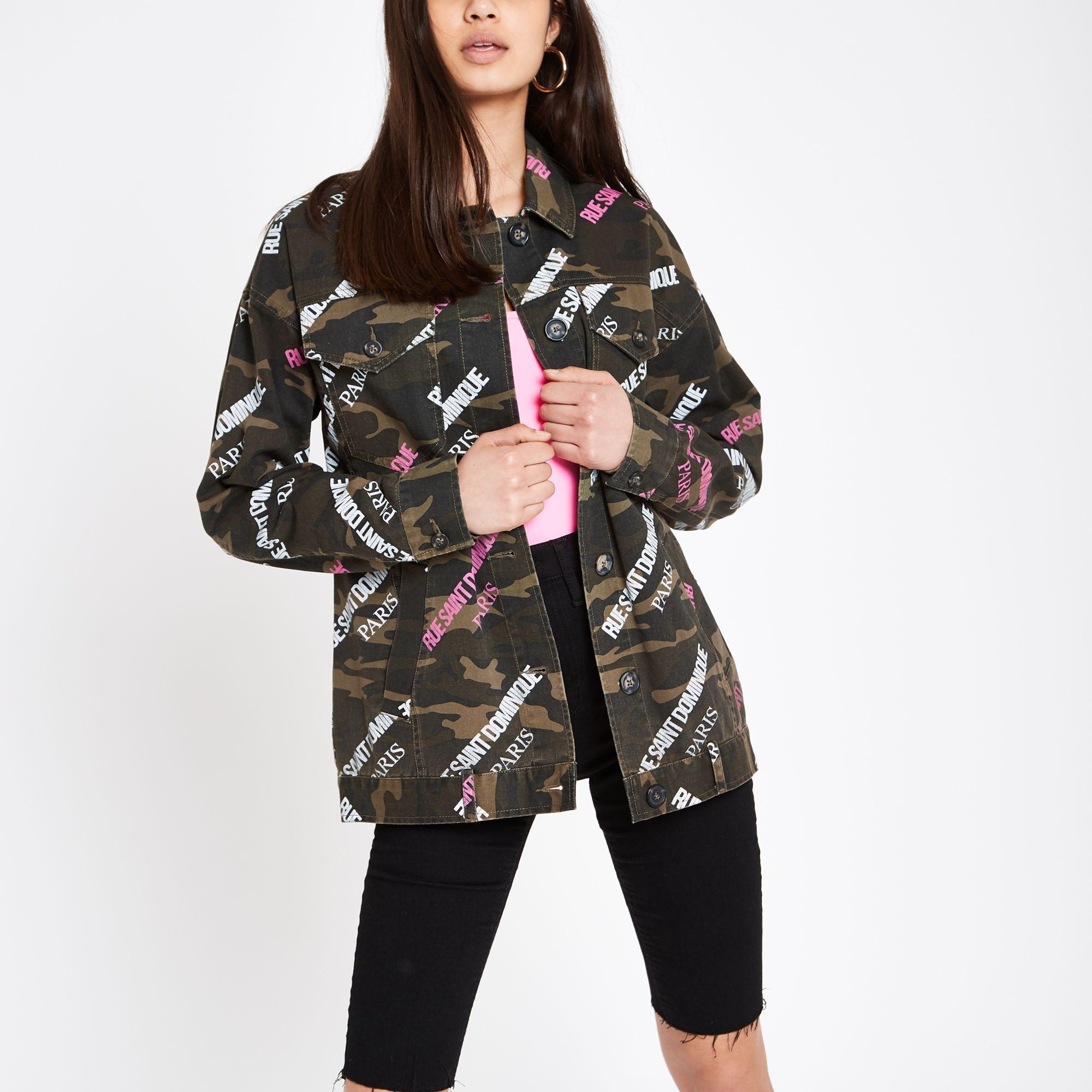 river island army jacket