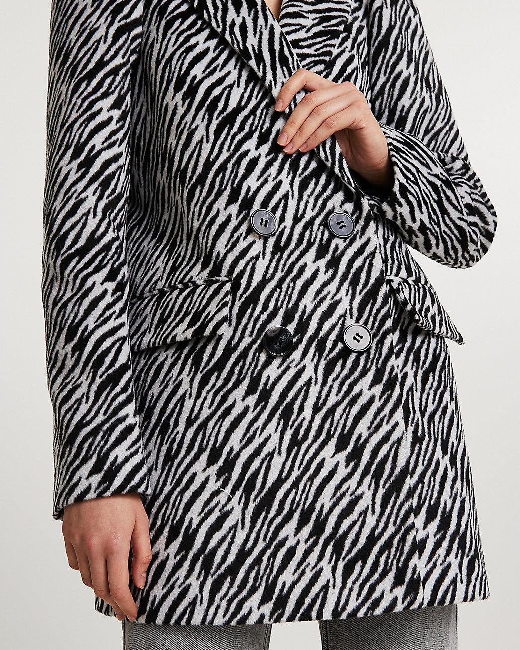 river island zebra blazer