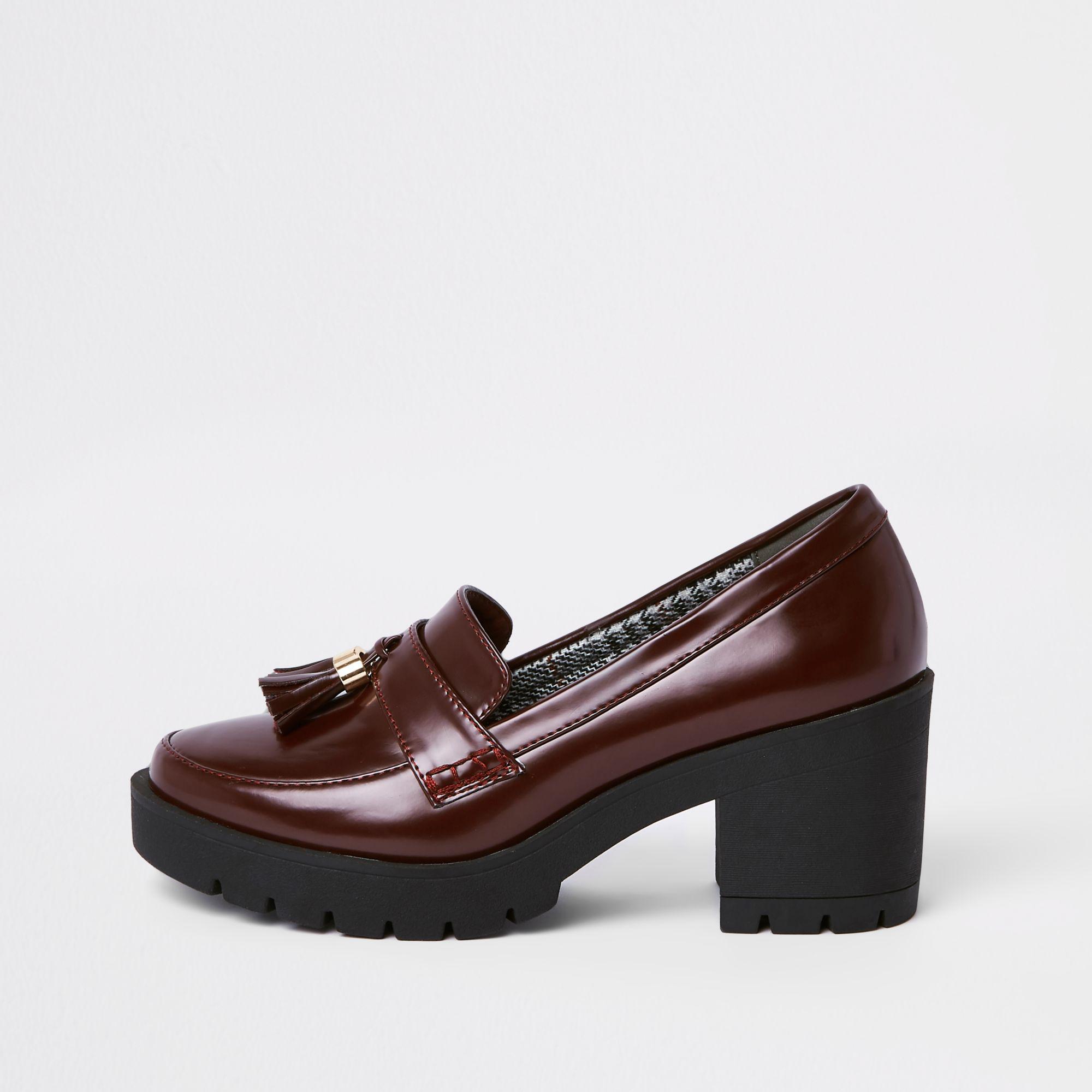 River island hotsell heeled loafers