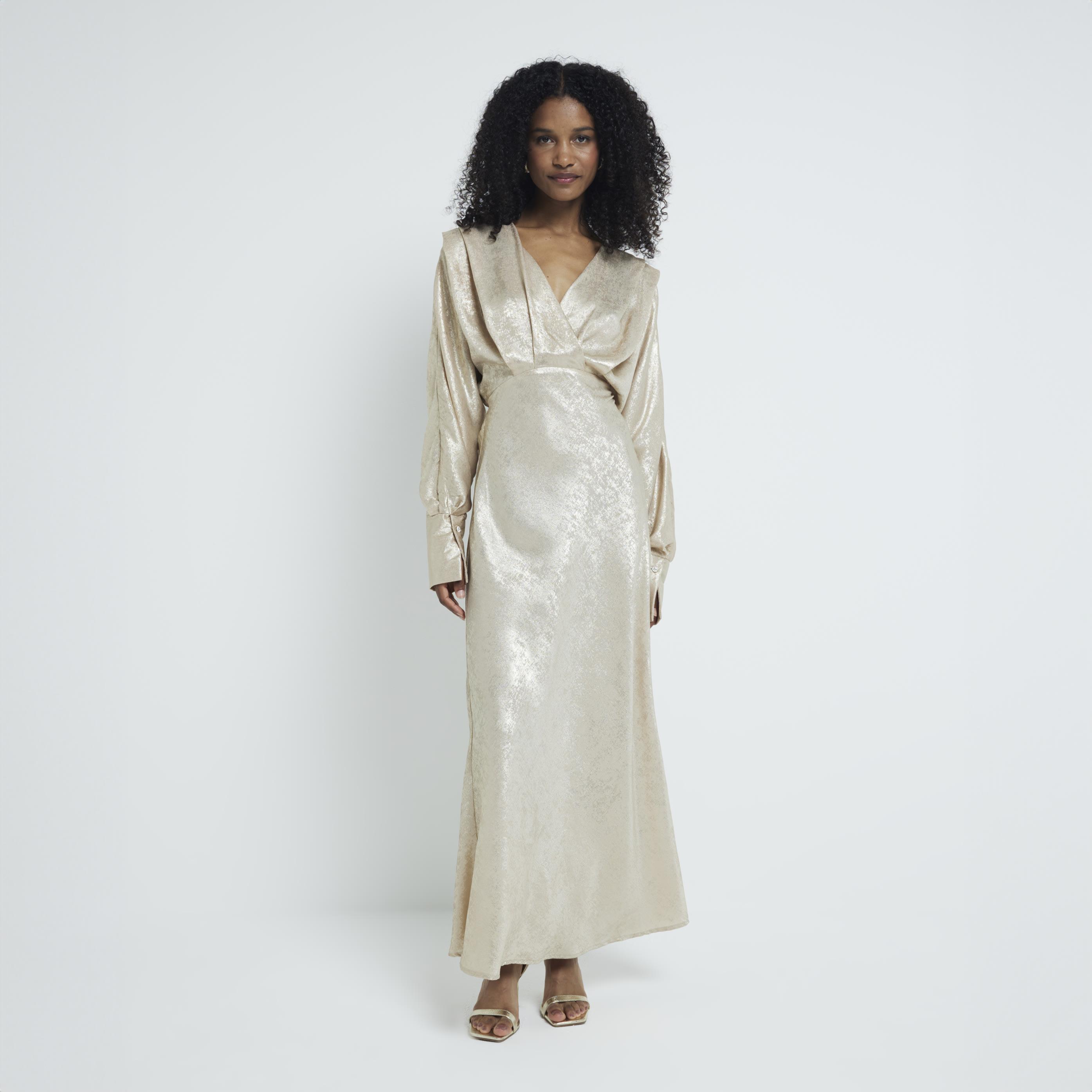 Gold batwing dress outlet