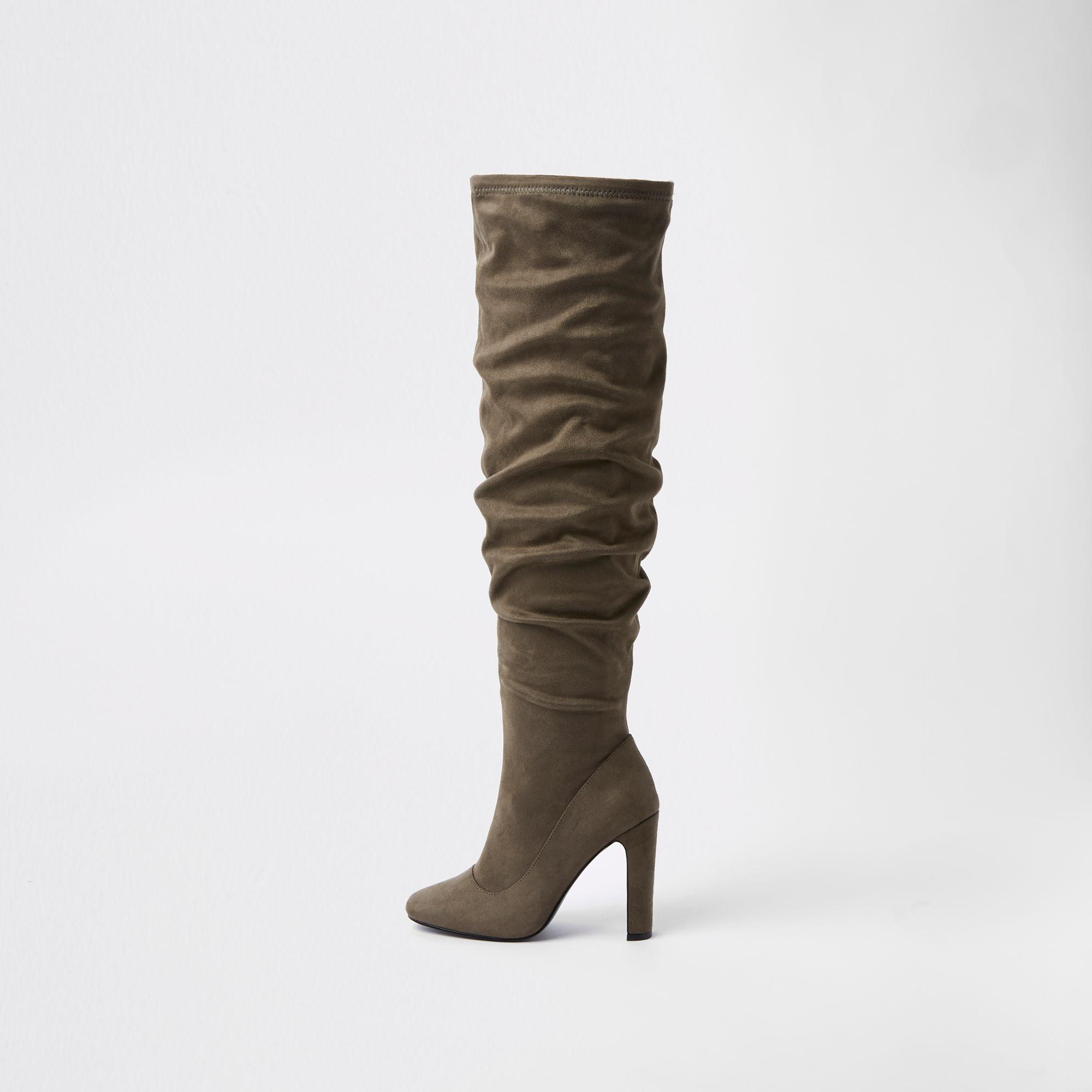 river island knee length boots